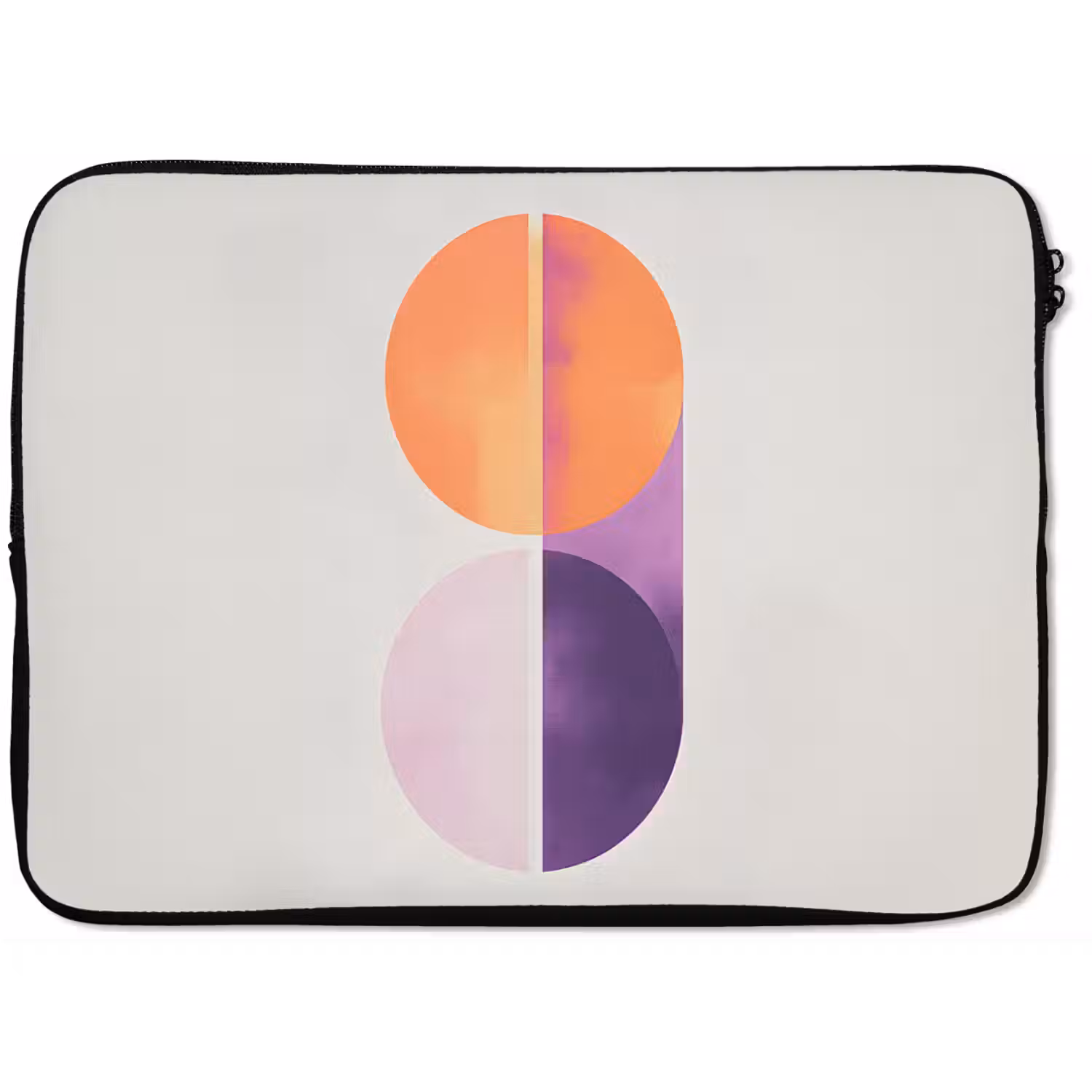 Cirkels - Abstract - Paars laptophoes neopreen klein -zkaufland3dotto