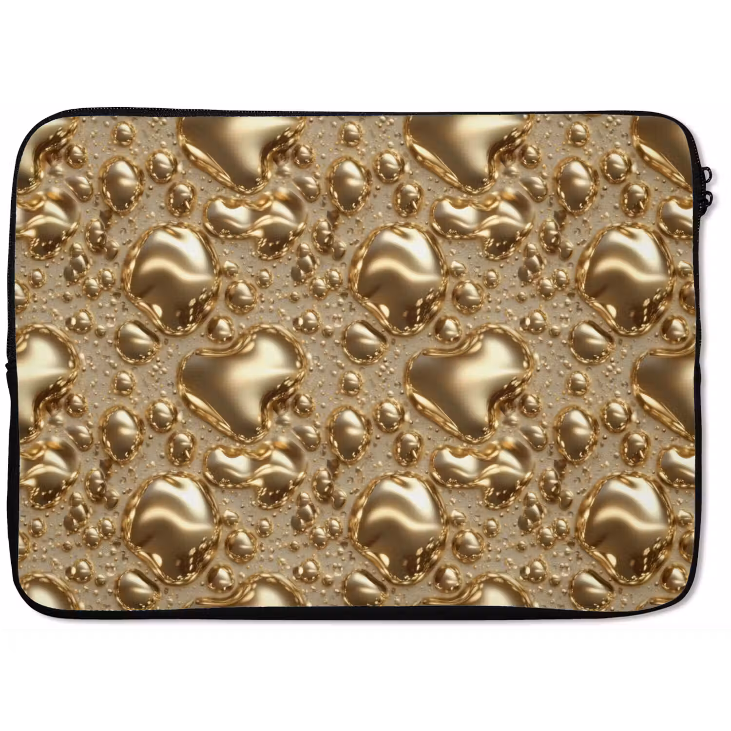 Druppels - Organisch - Goud laptophoes neopreen klein 279 -zkaufland3dotto