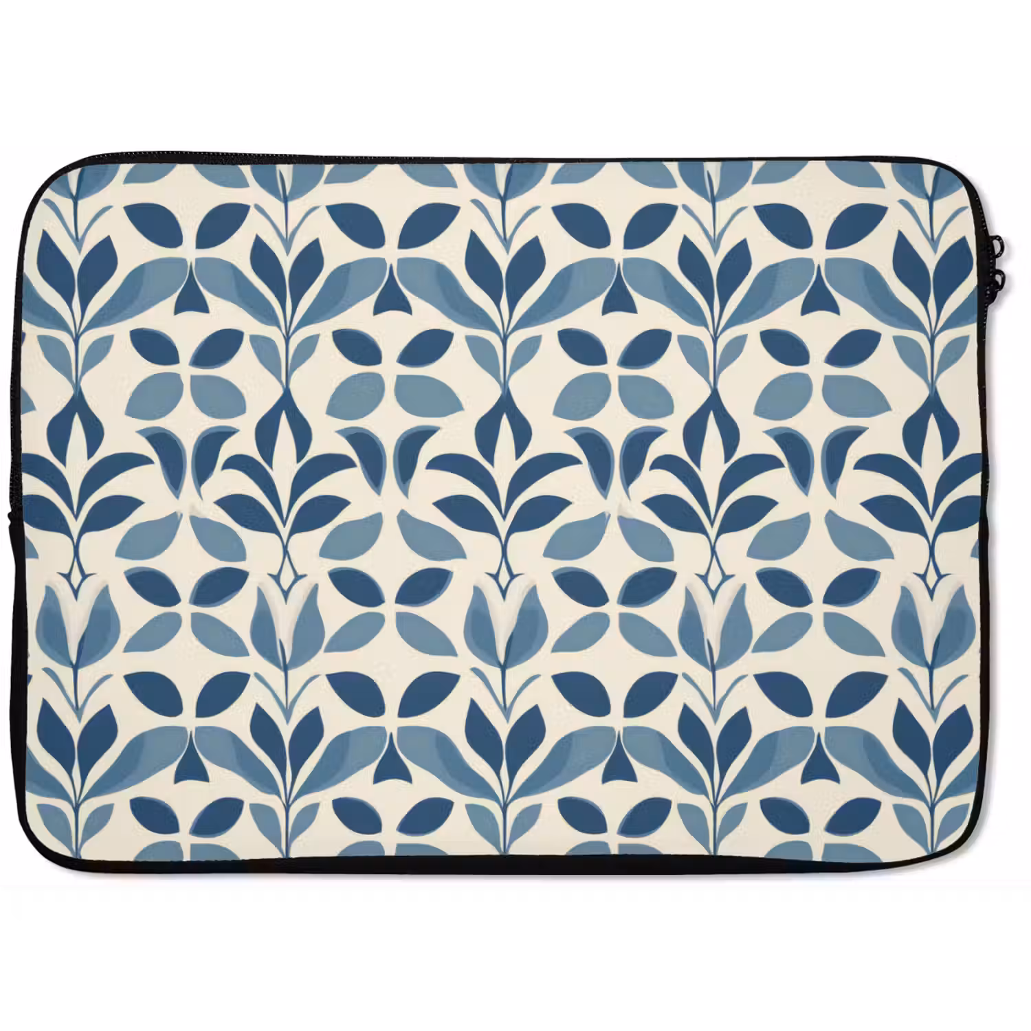 Flora - Modern - Blauw laptophoes neopreen klein 279 -zkaufland3dotto