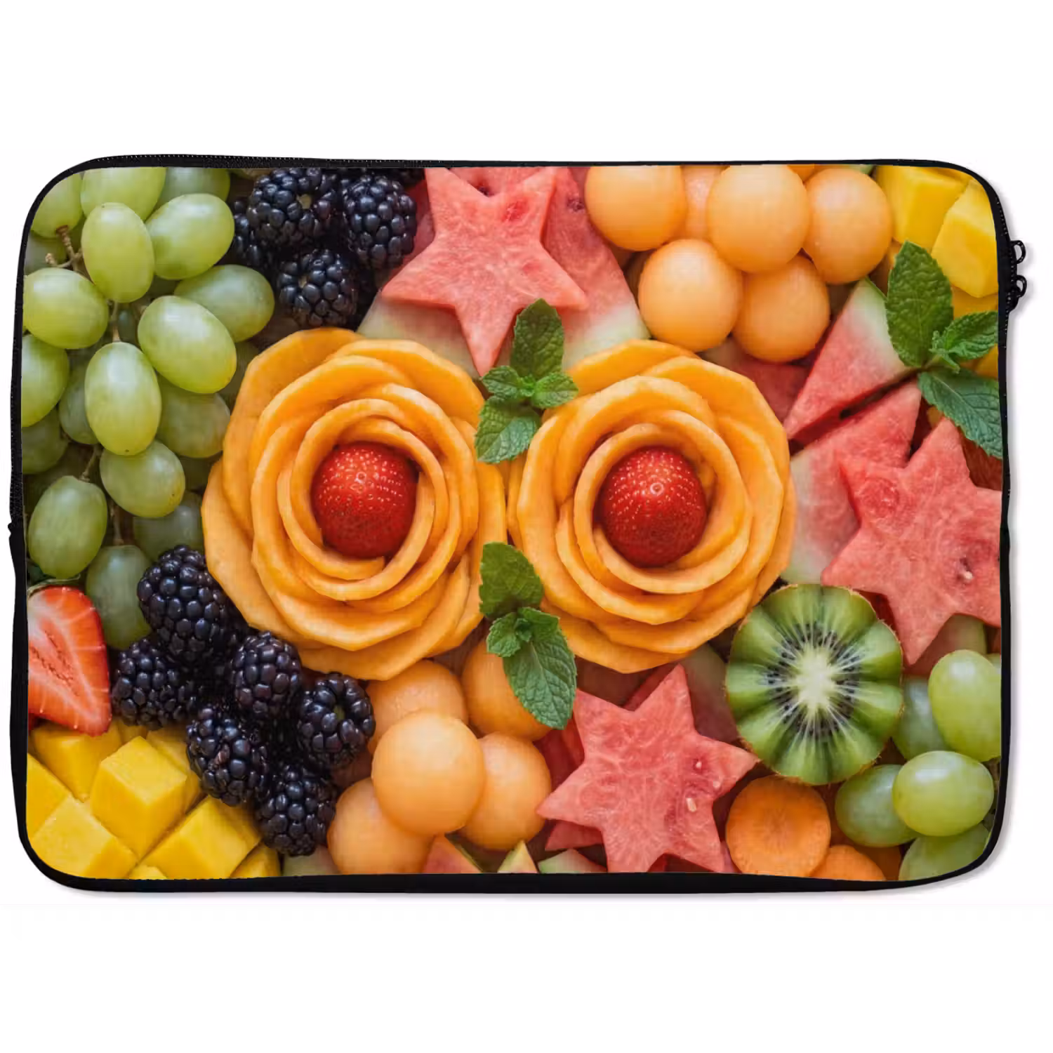 Fruit - Variatie - Kleurrijk - Vers - Eten laptophoes neopreen klein -zkaufland3dotto