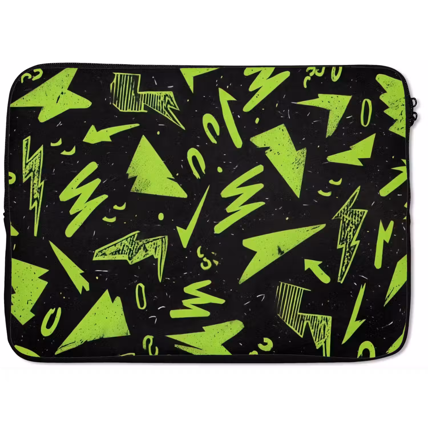 Gaming - Vormen - Pijlen - Abstract - Zwart laptophoes neopreen klein -zkaufland3dotto