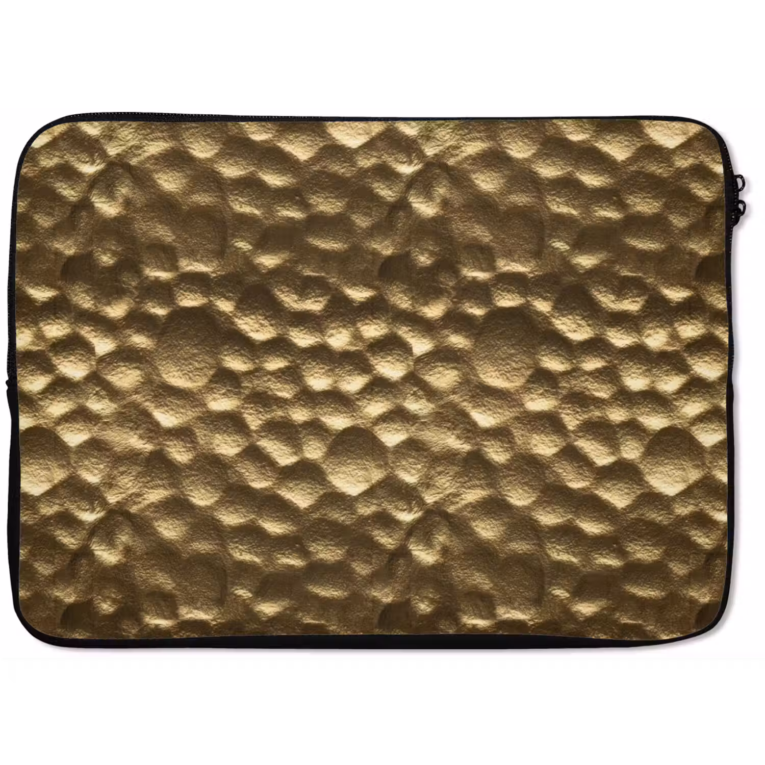 Gehamerd - Reliëf - Textuur - Bronsgoud laptophoes neopreen klein 279 -zkaufland3dotto