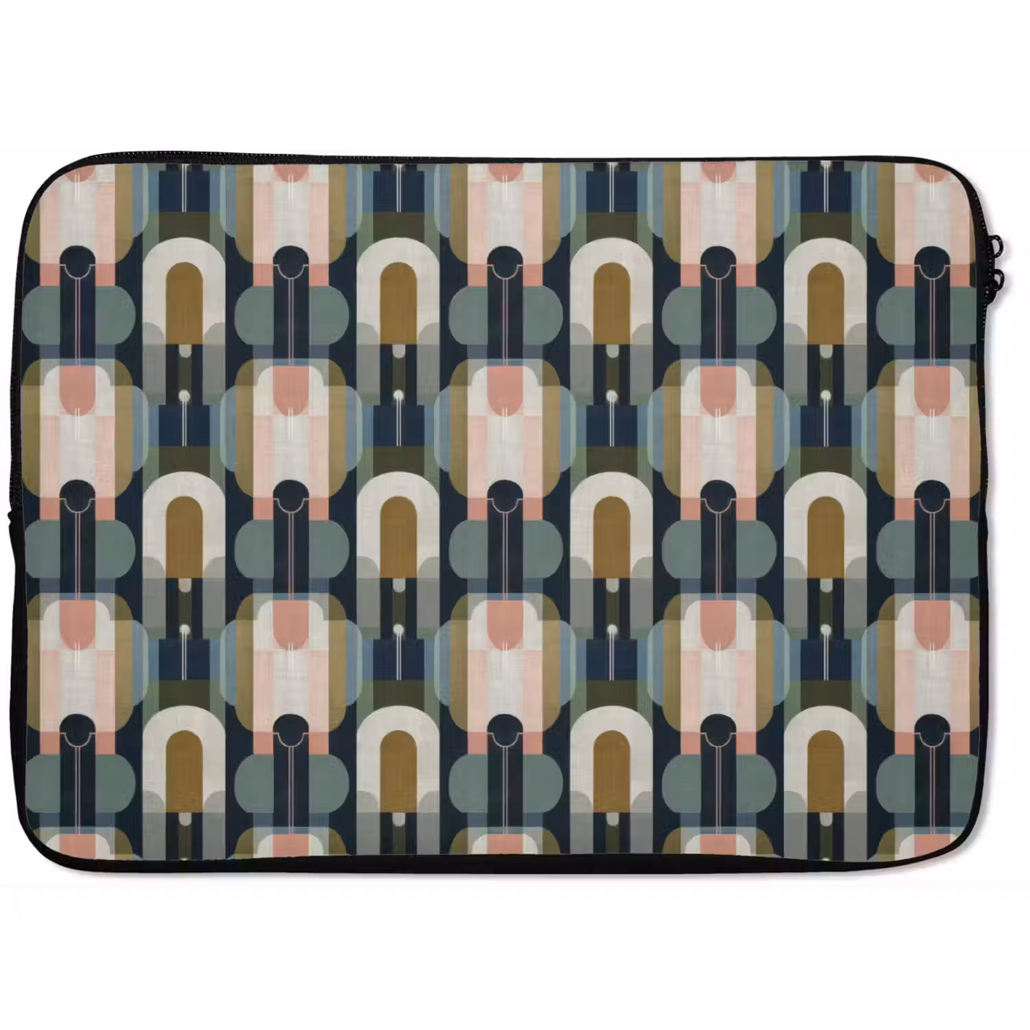 Geografisch - Modern - Kleurrijk laptophoes neopreen klein 279 -zkaufland3dotto