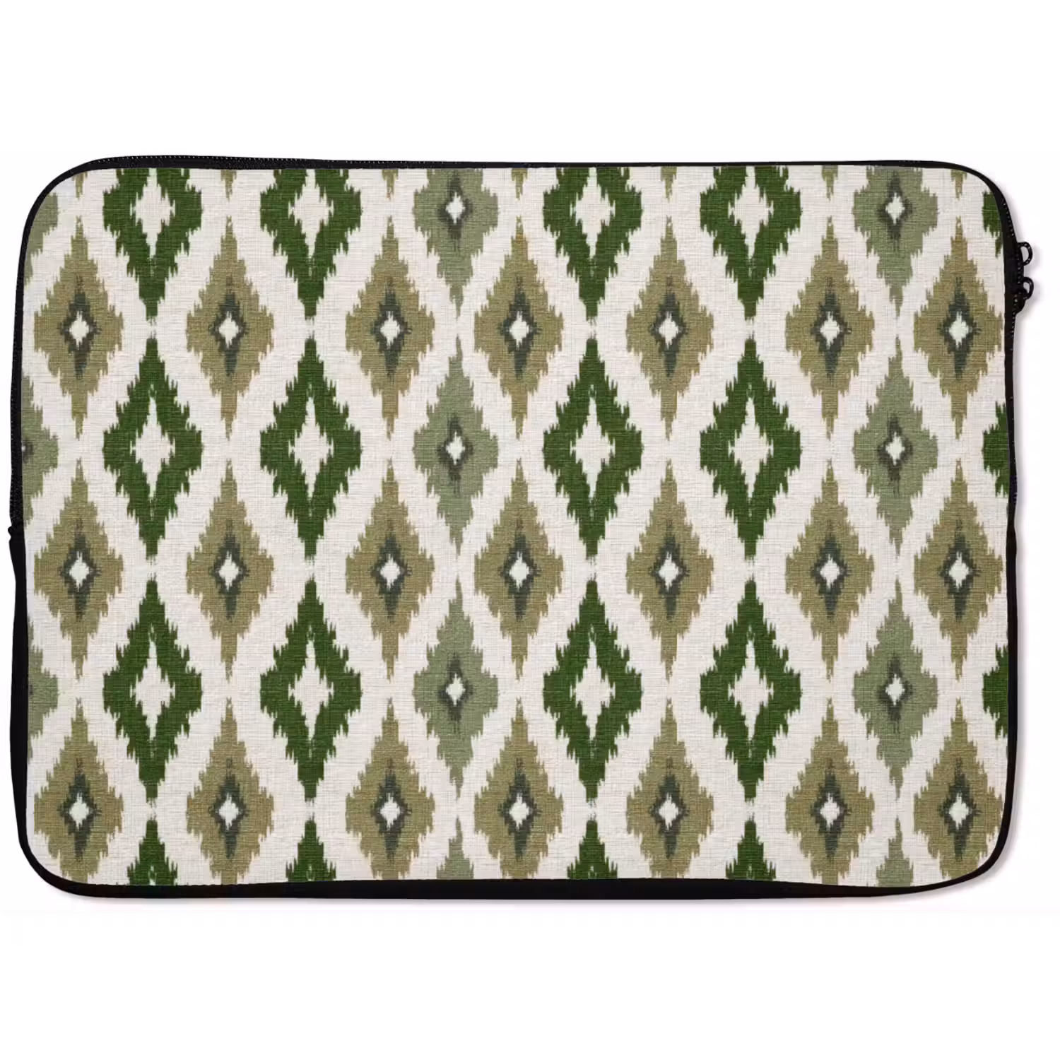 Geografisch - Ruitmotief - Groen laptophoes neopreen klein 279 -zkaufland3dotto