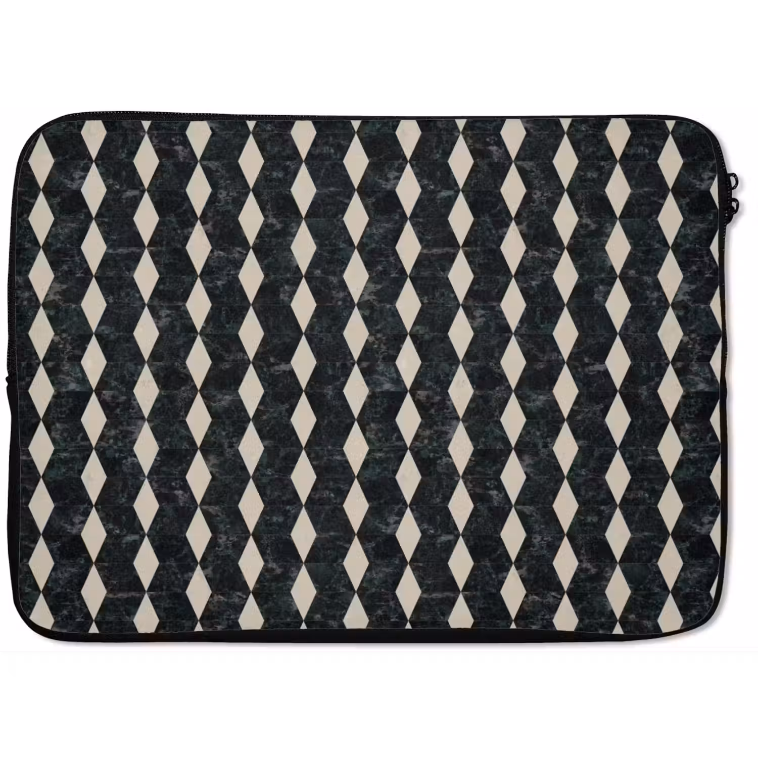 Geometrisch - Patroon - Marmer - Groen laptophoes neopreen klein 279 -zkaufland3dotto
