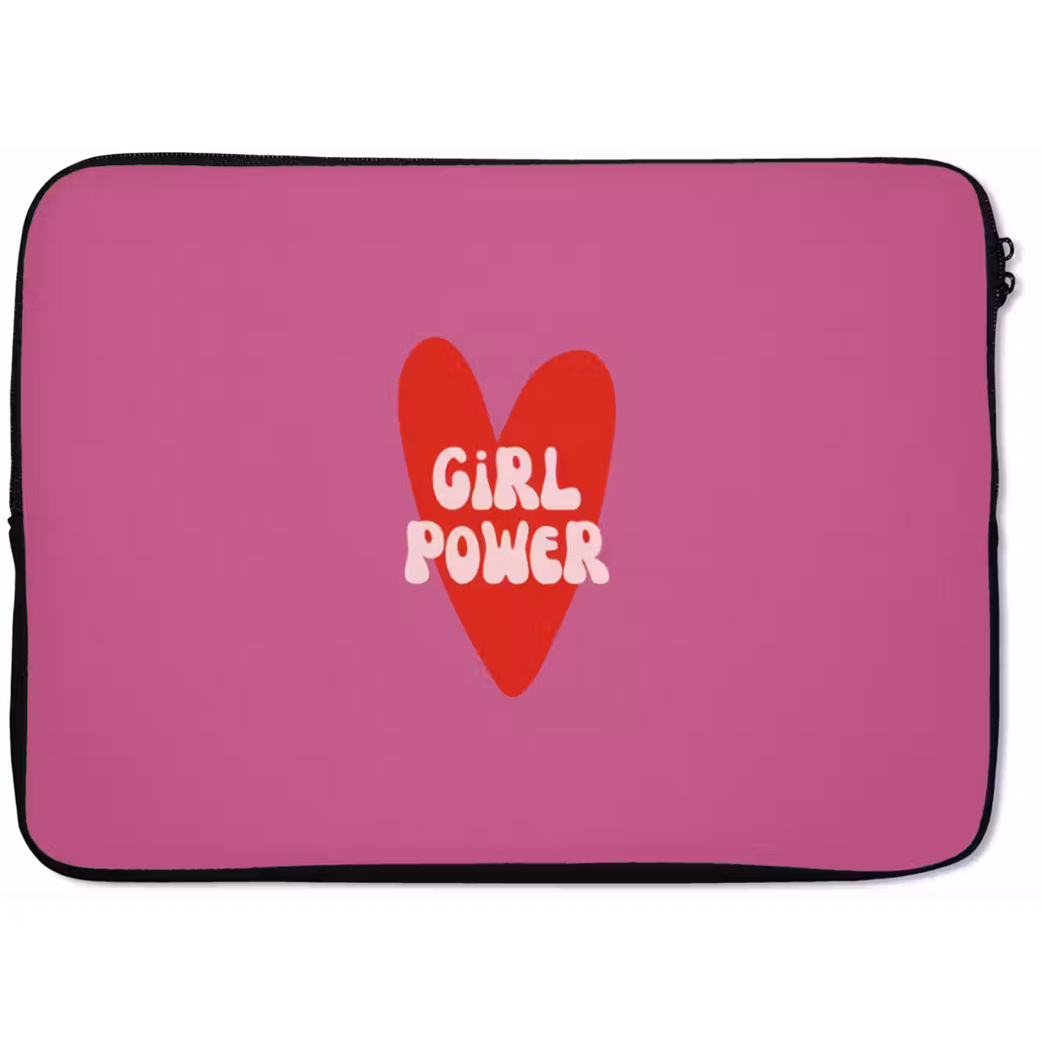 Girl power - Hart - Roze - Rood laptophoes neopreen klein -zkaufland3dotto