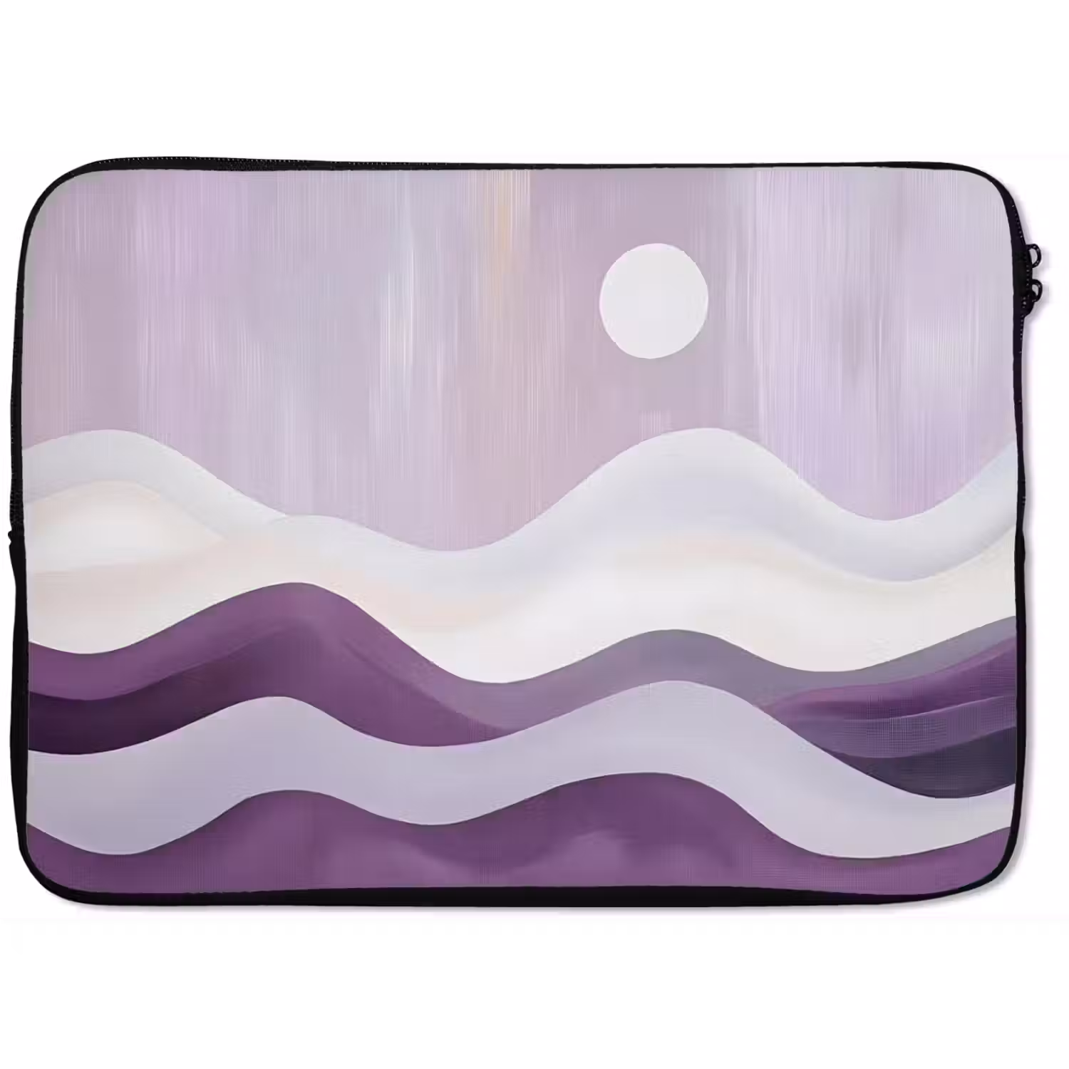 Golven - Heuvels - Abstract - Paars laptophoes neopreen klein -zkaufland3dotto