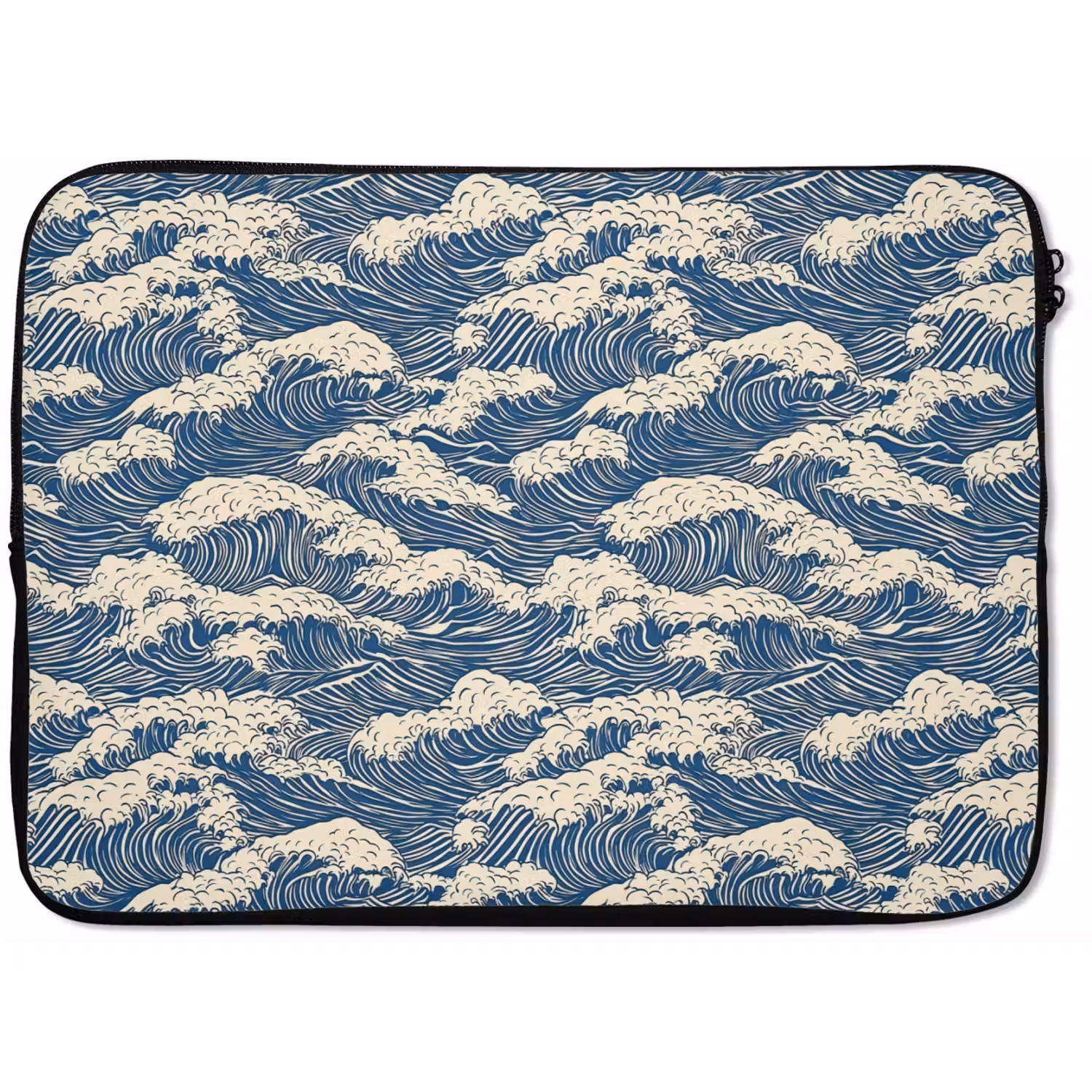 Golven - Klassiek - Blauw laptophoes neopreen klein 279 -zkaufland3dotto