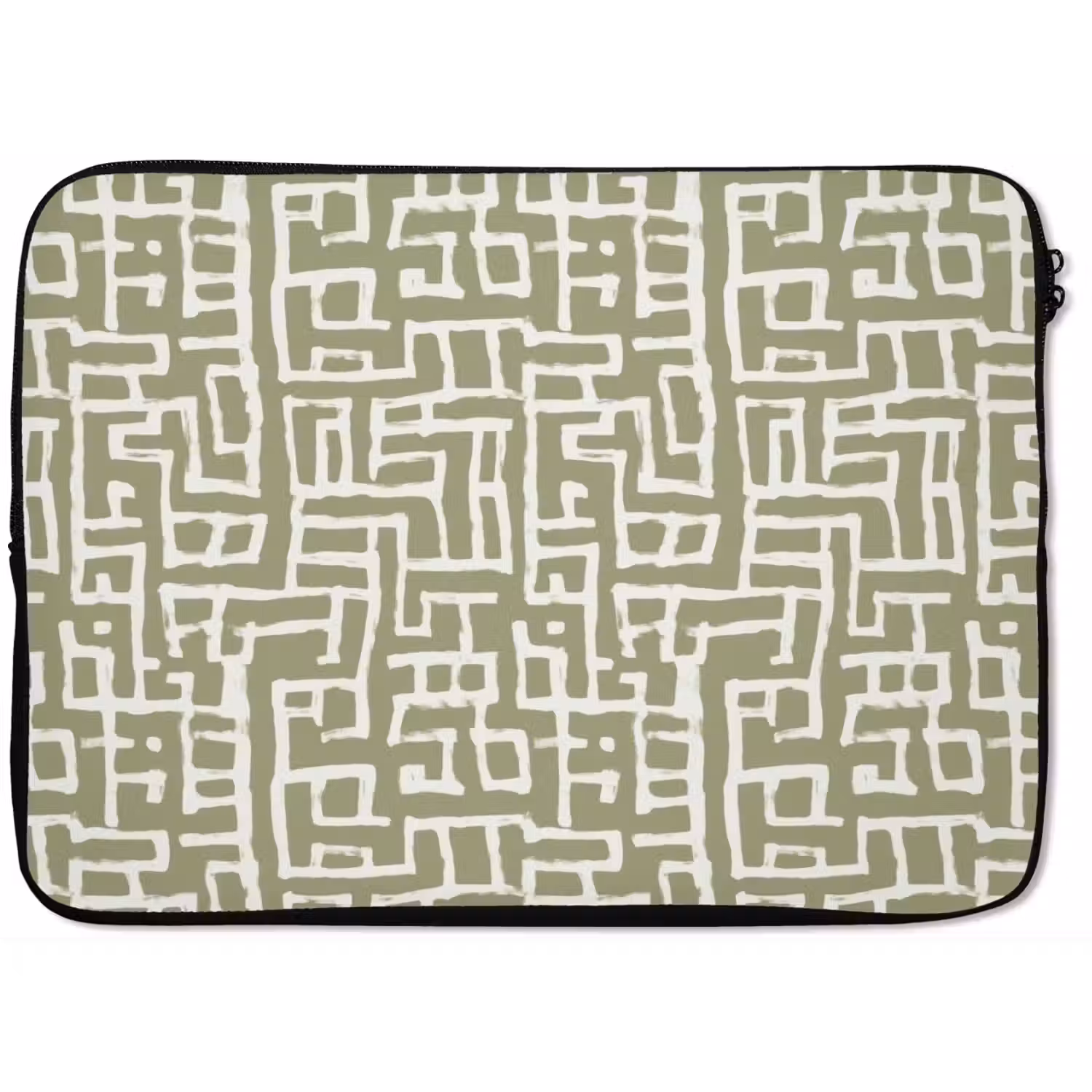 Grafisch - Patroon - Groen laptophoes neopreen klein 279 -zkaufland3dotto