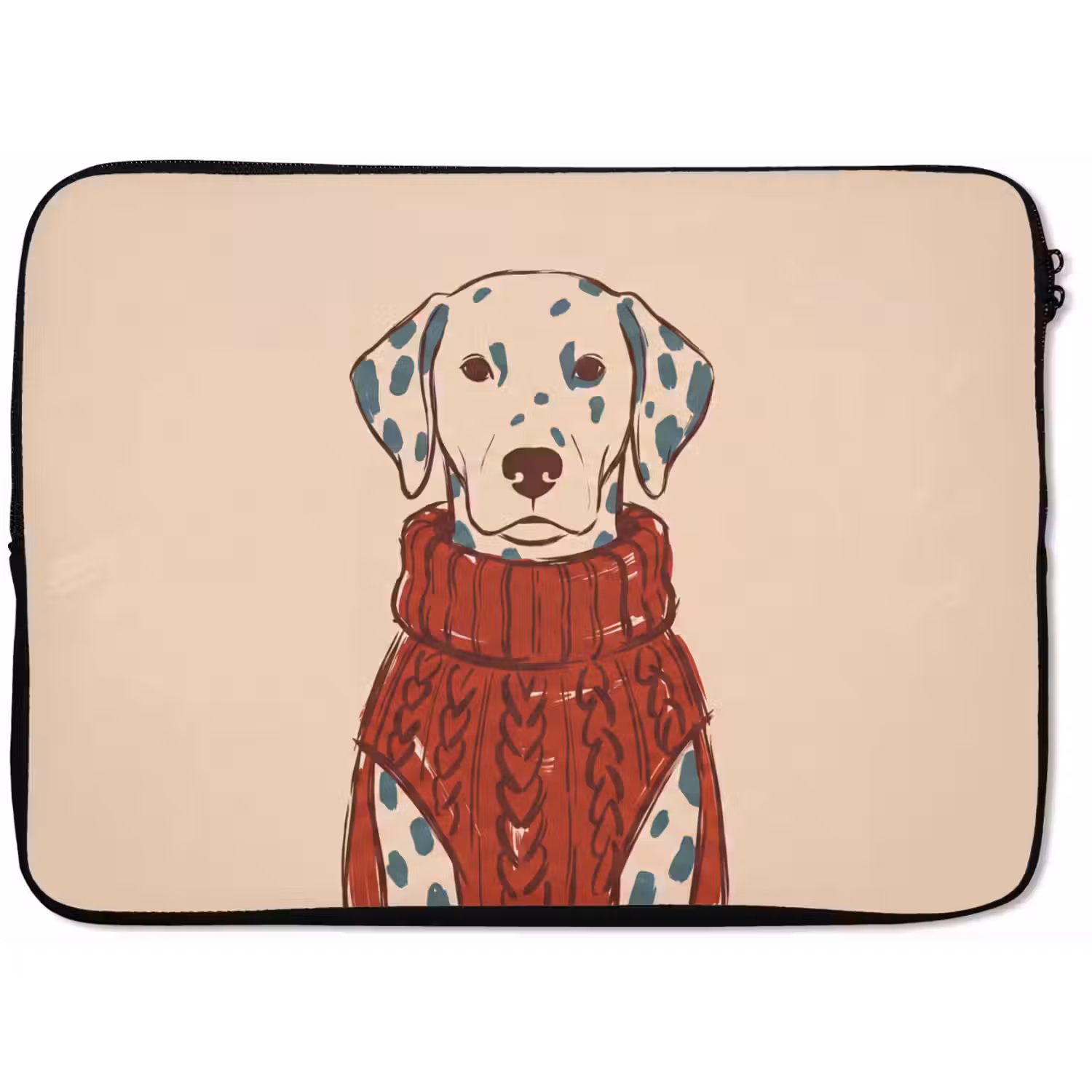 Hond - Trui - Winter - Dieren - Rood laptophoes neopreen klein -zkaufland3dotto