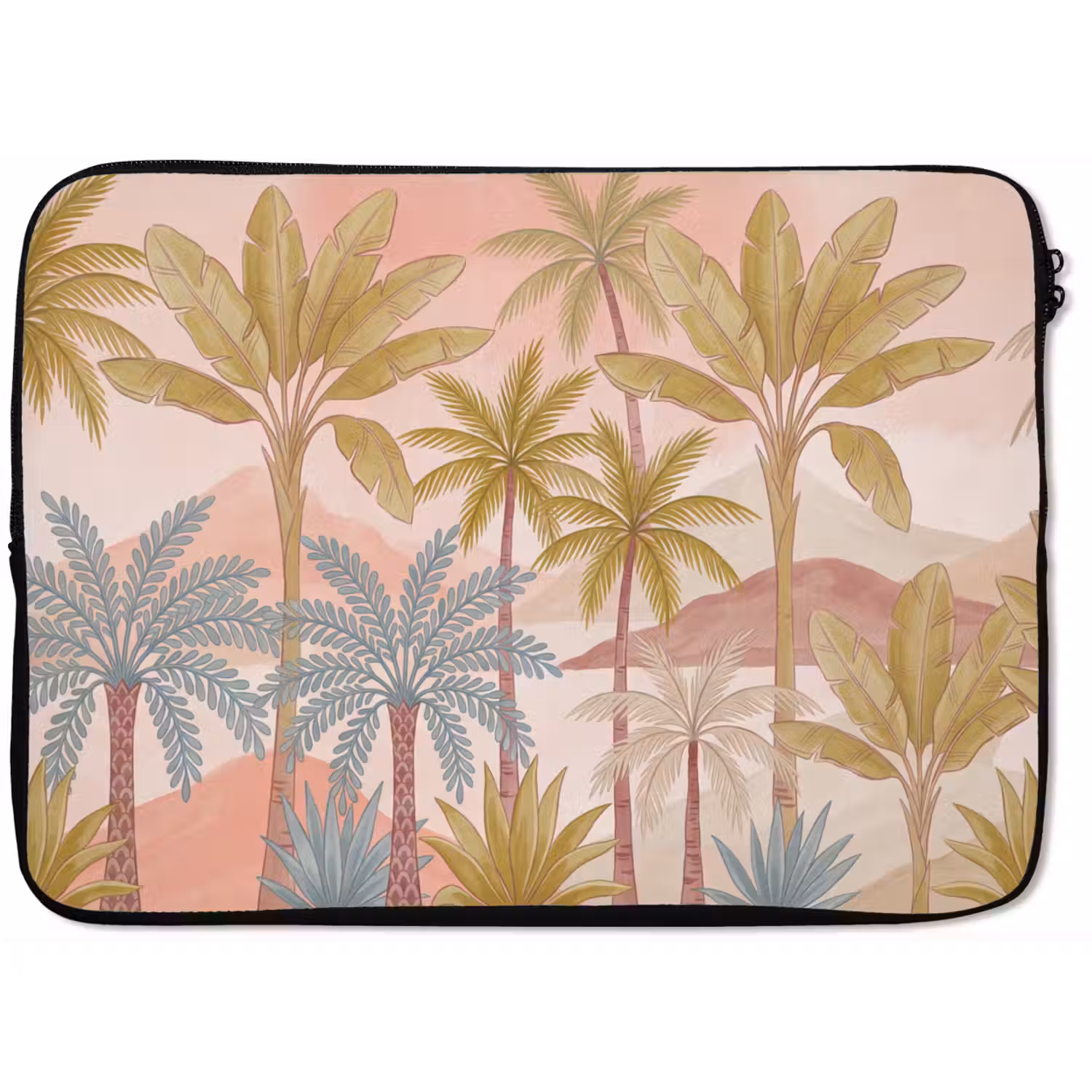 Illustratie - Palmbomen - Kleurrijk laptophoes neopreen klein -zkaufland3dotto