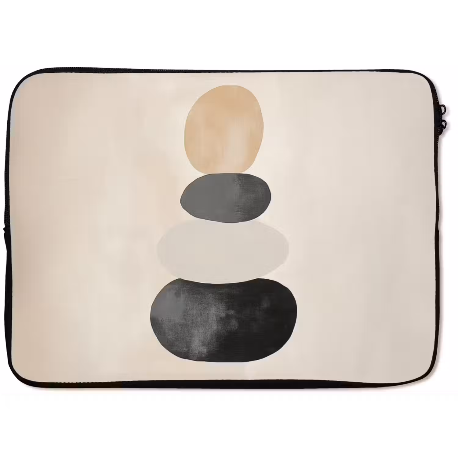 Japandi - Wabi sabi - Beige laptophoes neopreen klein -zkaufland3dotto