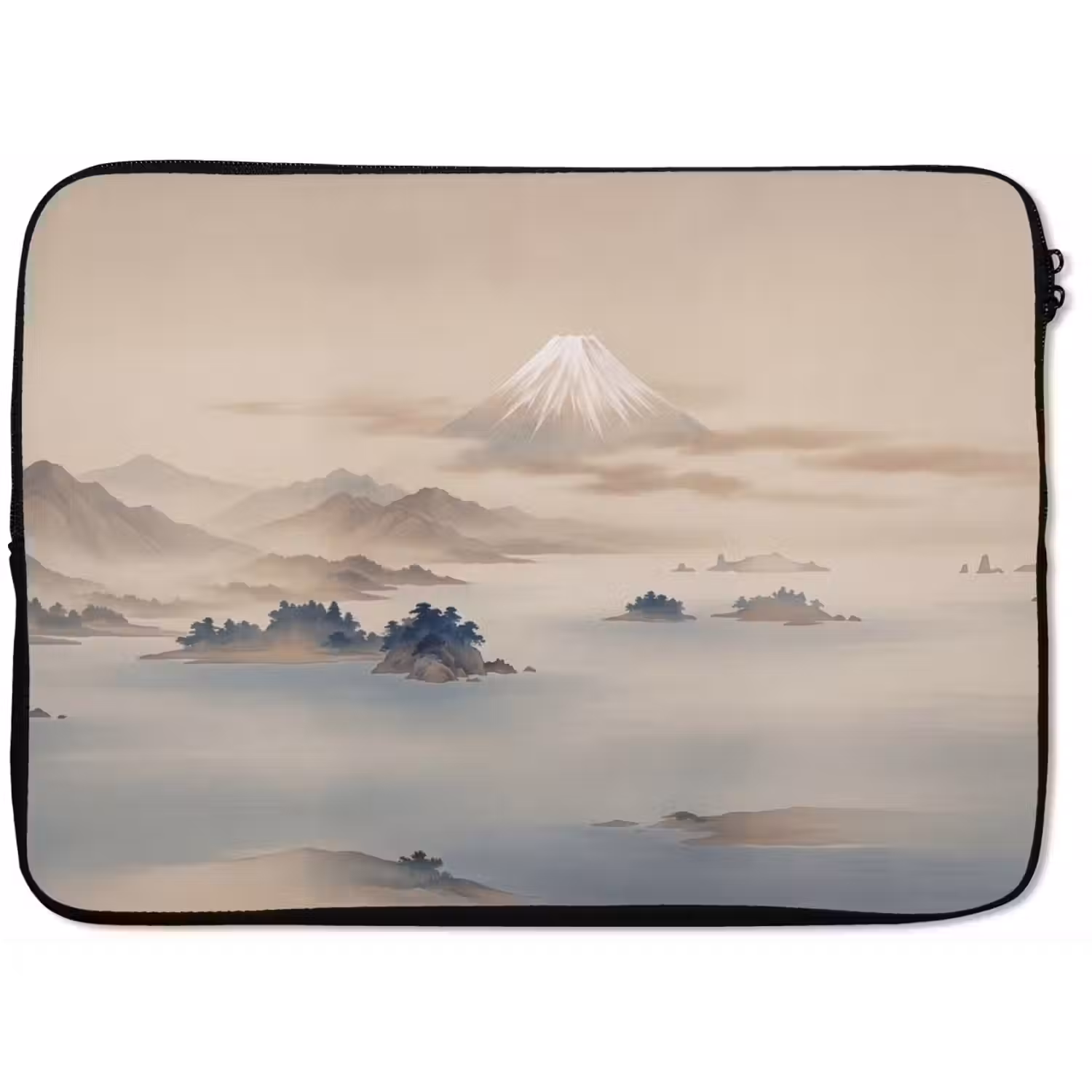 Japans - Landschap - Beige laptophoes neopreen klein -zkaufland3dotto