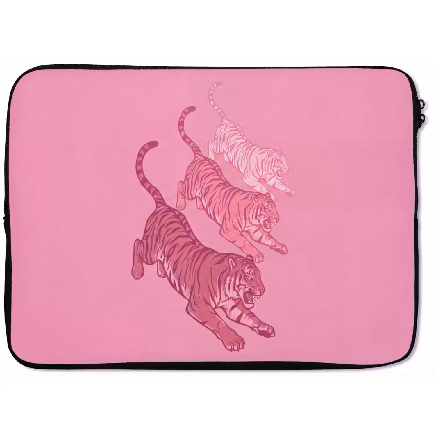 Kat - Springend - Dieren - Roze - Modern laptophoes neopreen klein -zkaufland3dotto