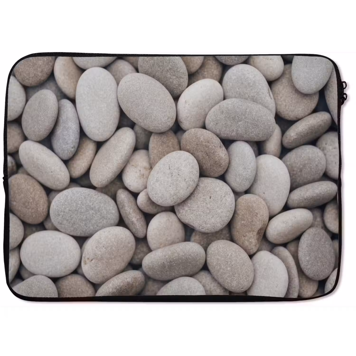 Kiezels - Stenen - Grijs laptophoes neopreen klein -zkaufland3dotto