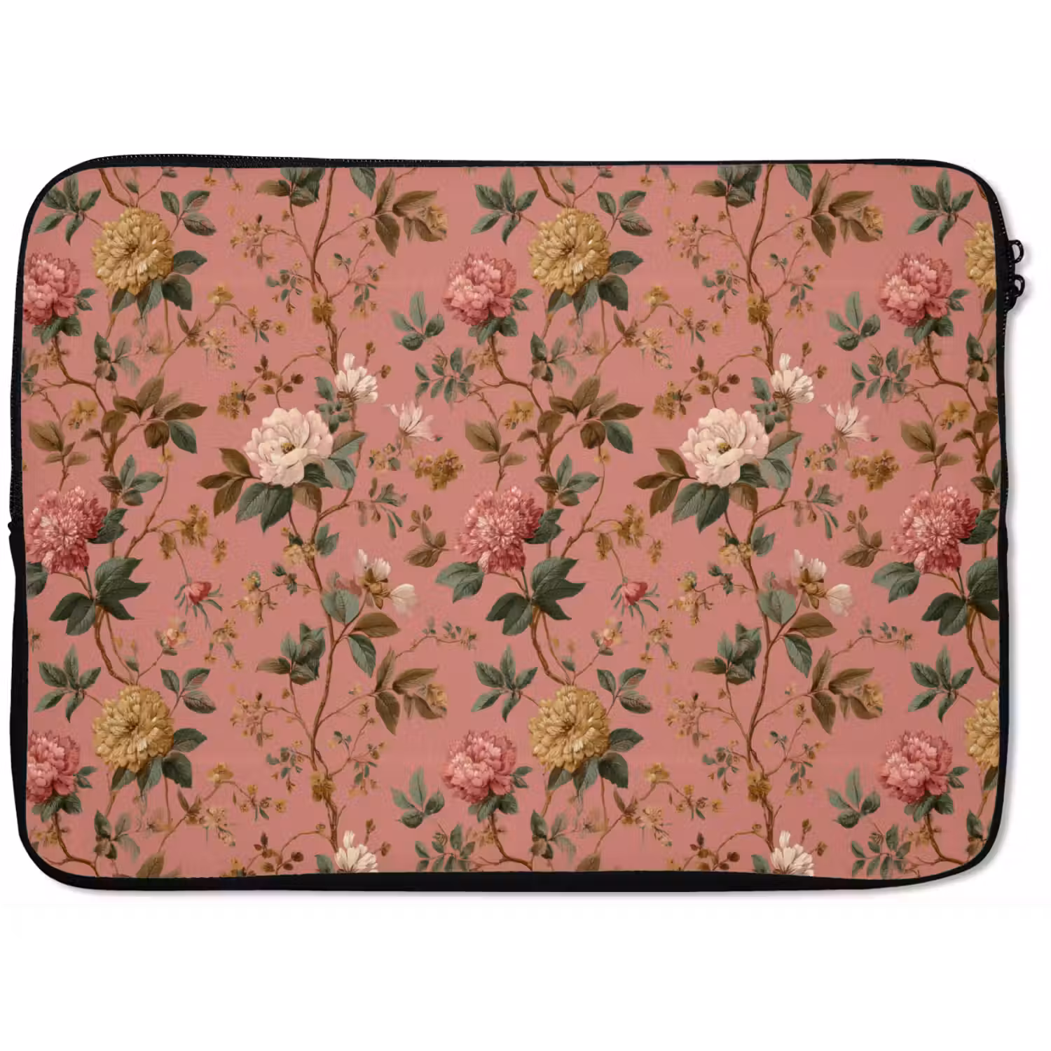 Klassiek - Botanisch - Roze laptophoes neopreen klein 279 -zkaufland3dotto