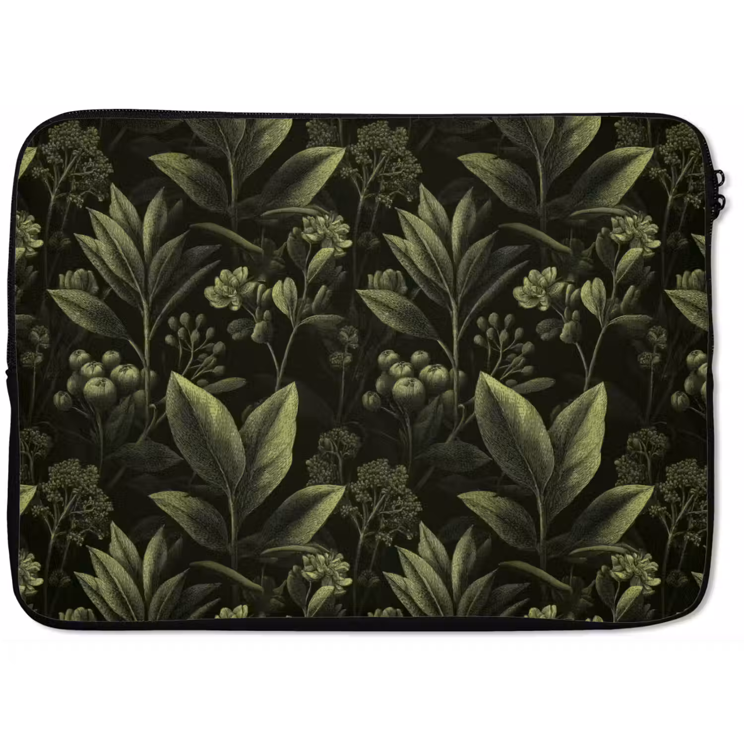 Klassiek - Donker - Botanisch - Planten laptophoes neopreen klein 279 -zkaufland3dotto