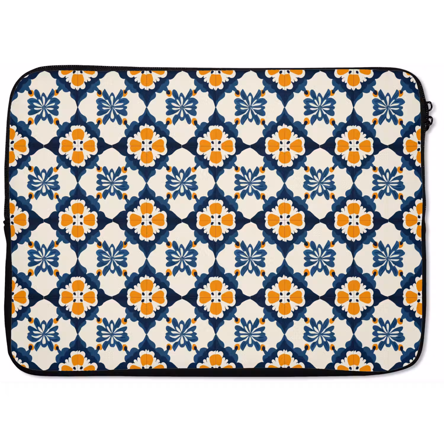 Klassiek - Geometrisch - Blauw laptophoes neopreen klein 279 -zkaufland3dotto