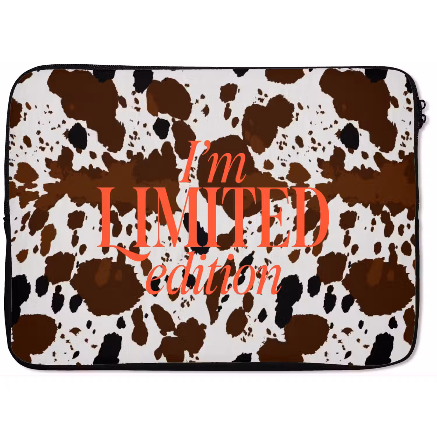 Koeienprint - Limited edition - Rood laptophoes neopreen klein -zkaufland3dotto
