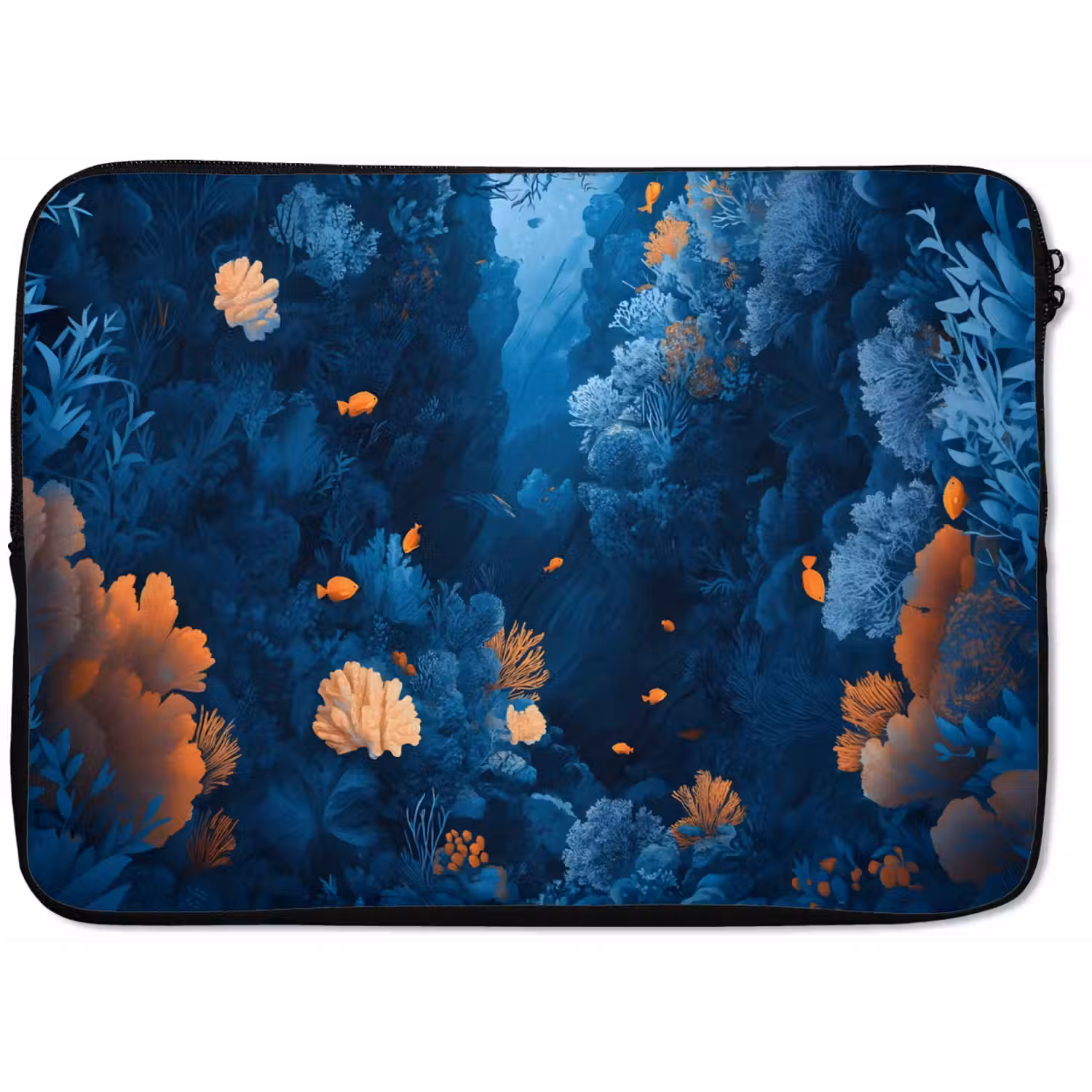 Koraalrif - Vissen - Oceaan - Blauw laptophoes neopreen klein -zkaufland3dotto