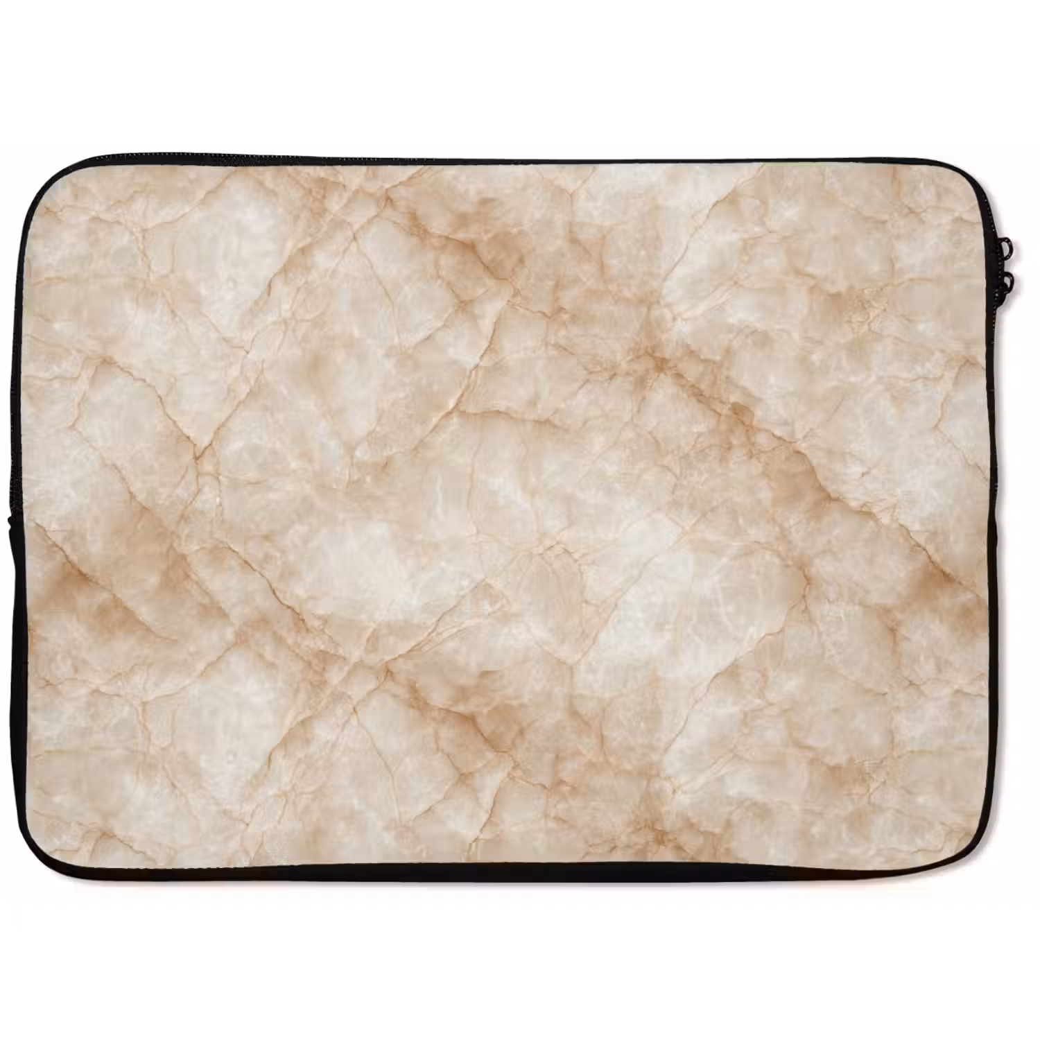 Kristalstructuur - Bruin - Marmer laptophoes neopreen klein 279 -zkaufland3dotto