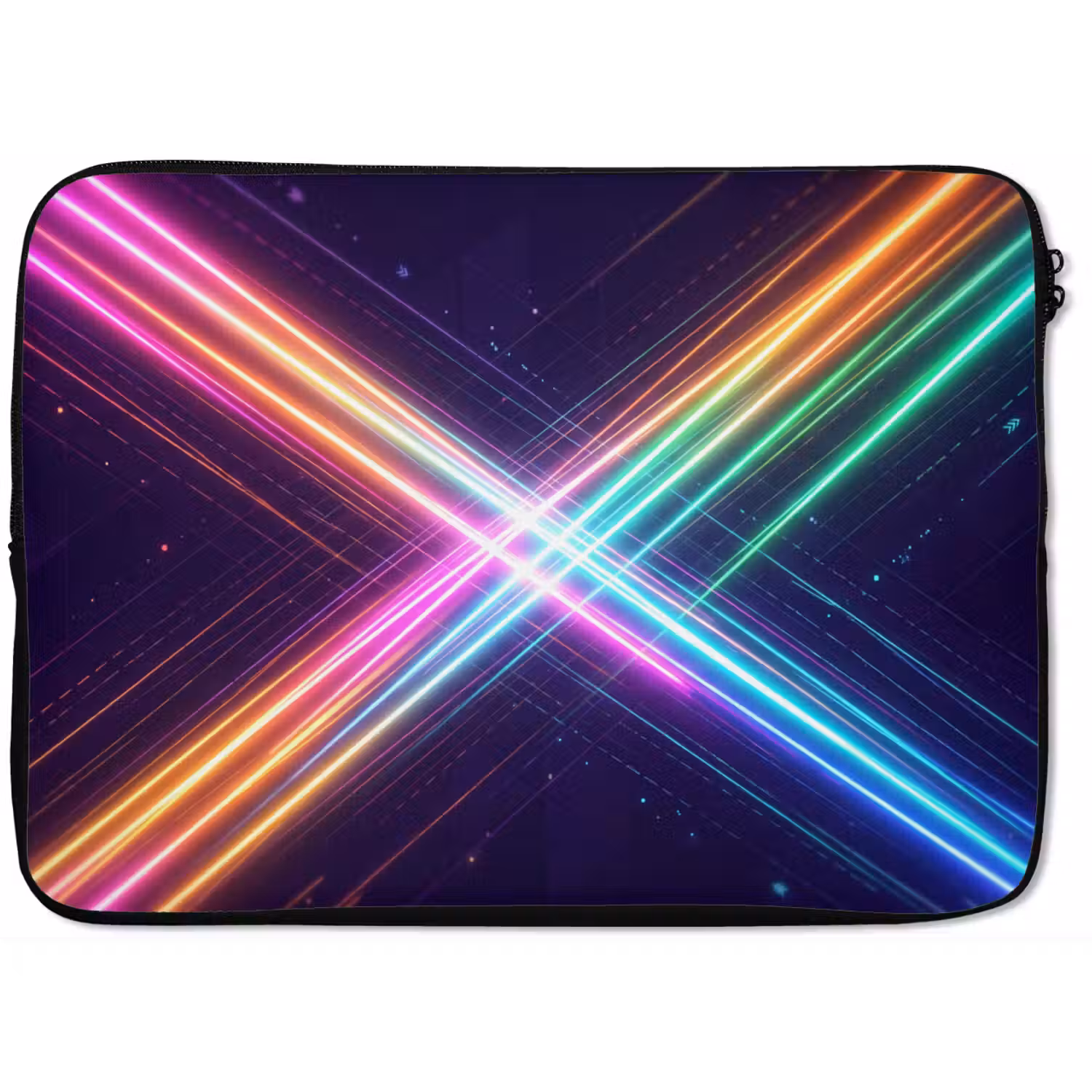 Kruisen - Lasterstralen - Neon laptophoes neopreen klein -zkaufland3dotto