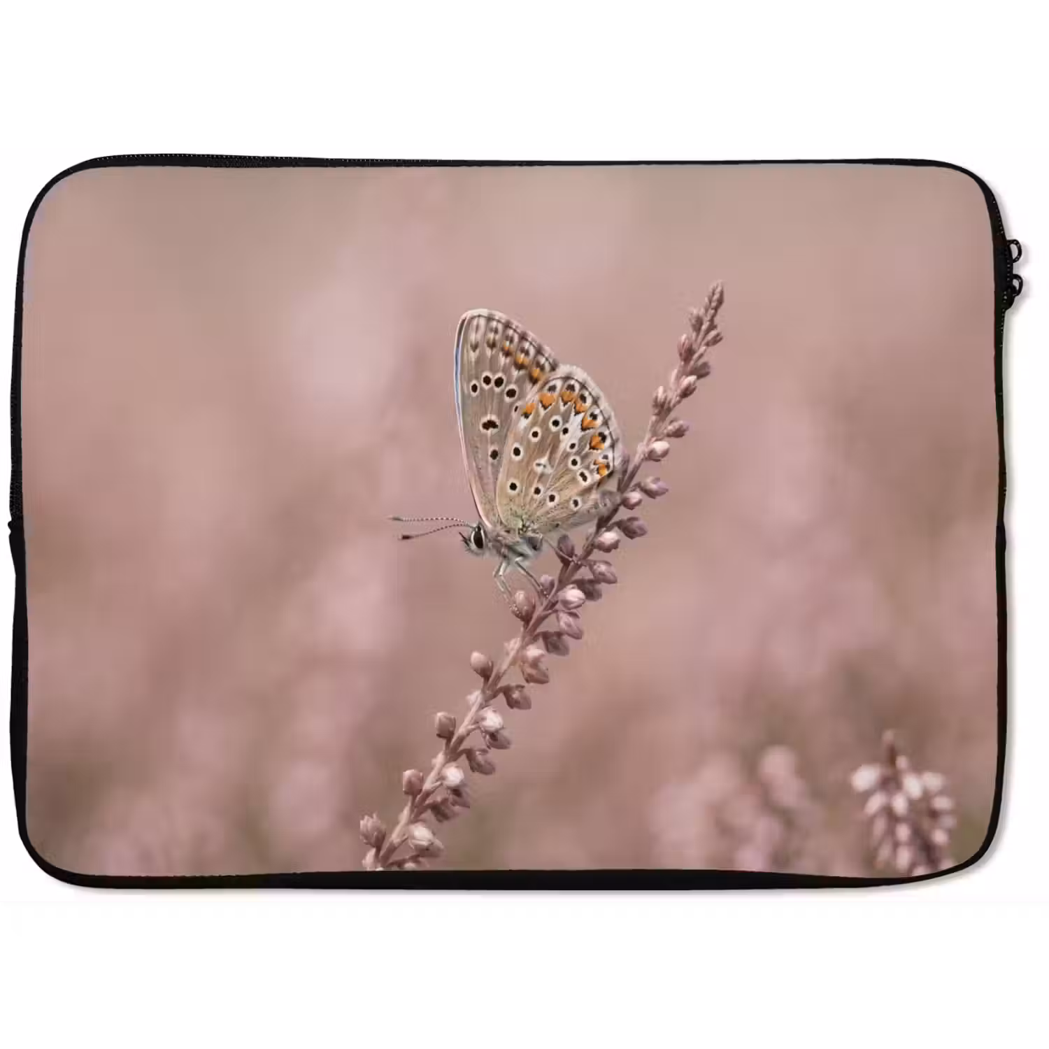 Lavendel - Vlinder - Paars laptophoes neopreen klein -zkaufland3dotto