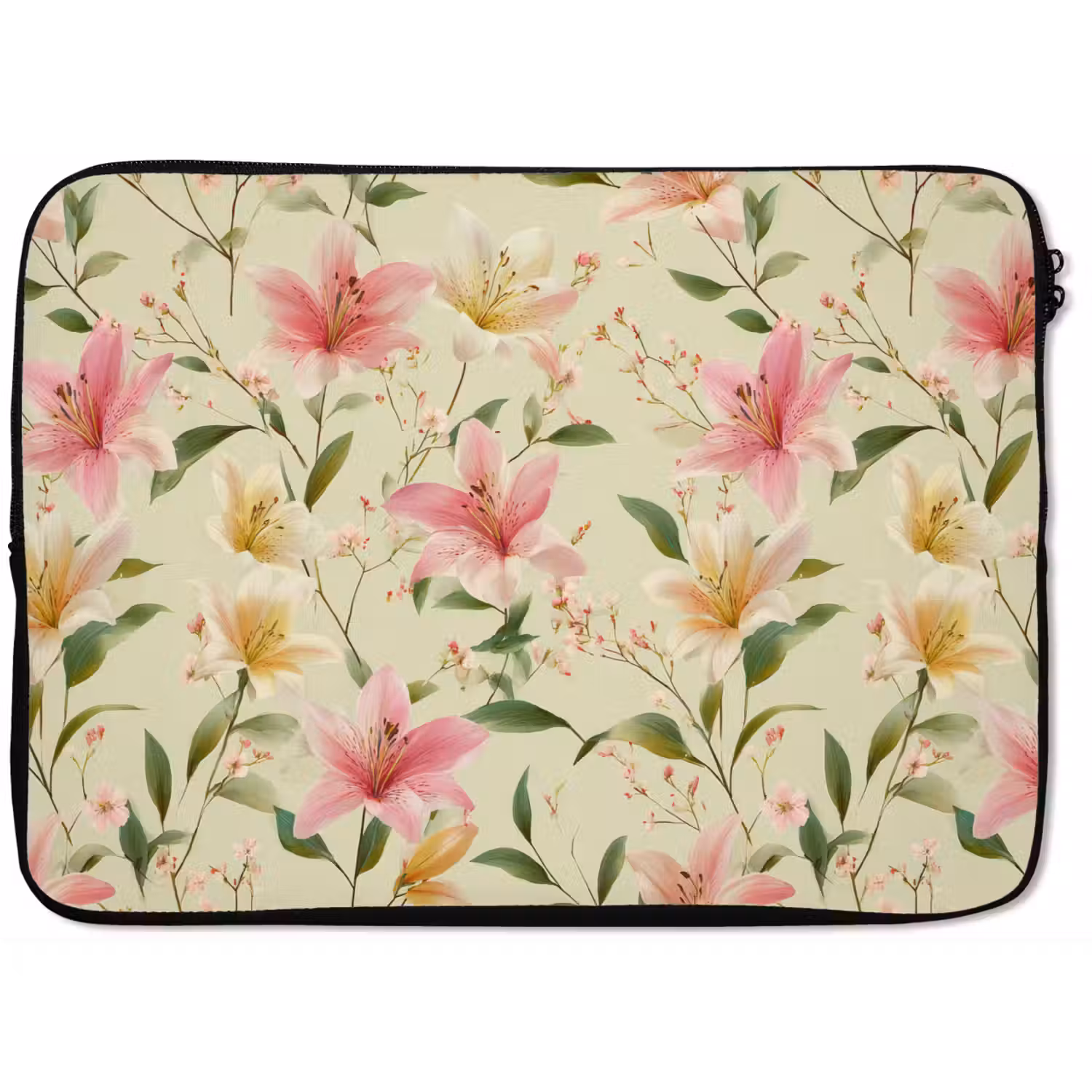 Lelies - Sereen - Kleurrijk laptophoes neopreen klein 279 -zkaufland3dotto