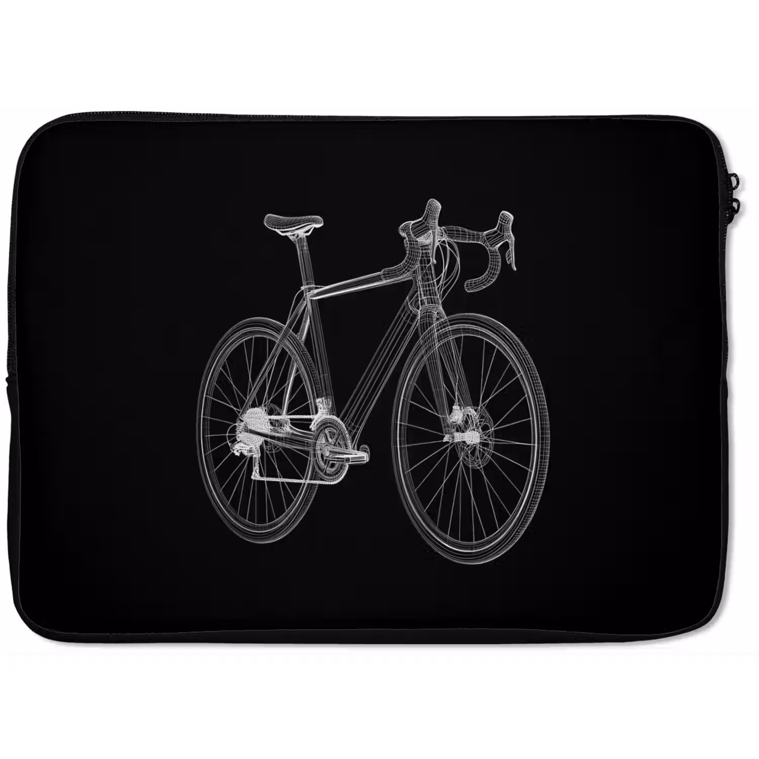 Lijnen - Illustratie - Wit laptophoes neopreen klein -zkaufland3dotto