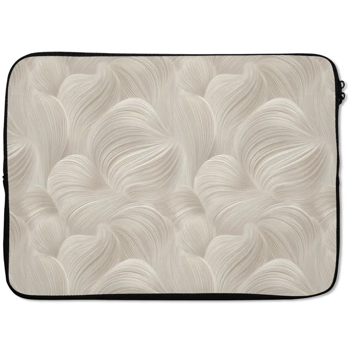 Lijnen - Waaier - Beige laptophoes neopreen klein 279 -zkaufland3dotto
