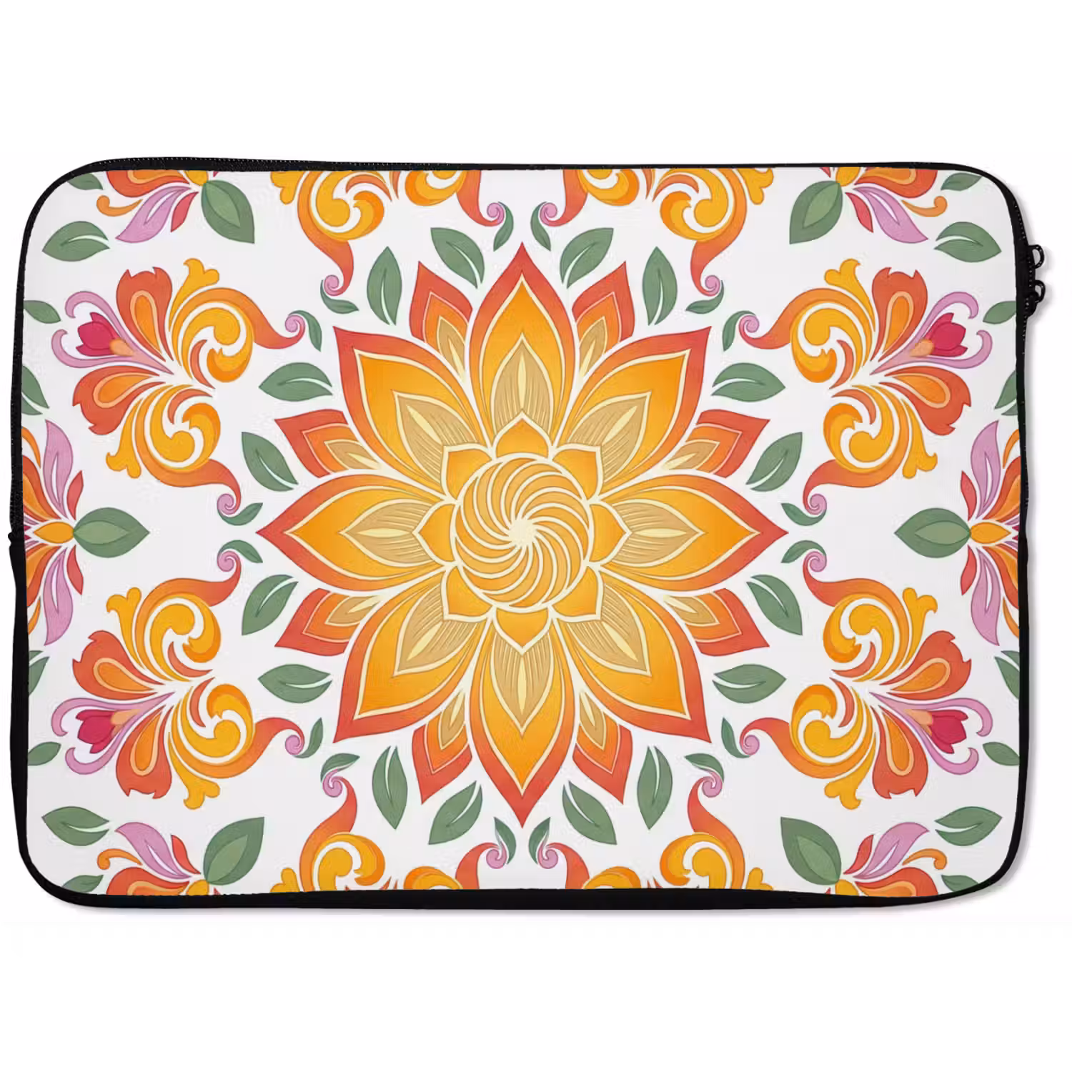 Mandala - Bloemen - Decoratie - Kleurrijk - Abstract laptophoes neopreen klein -zkaufland3dotto
