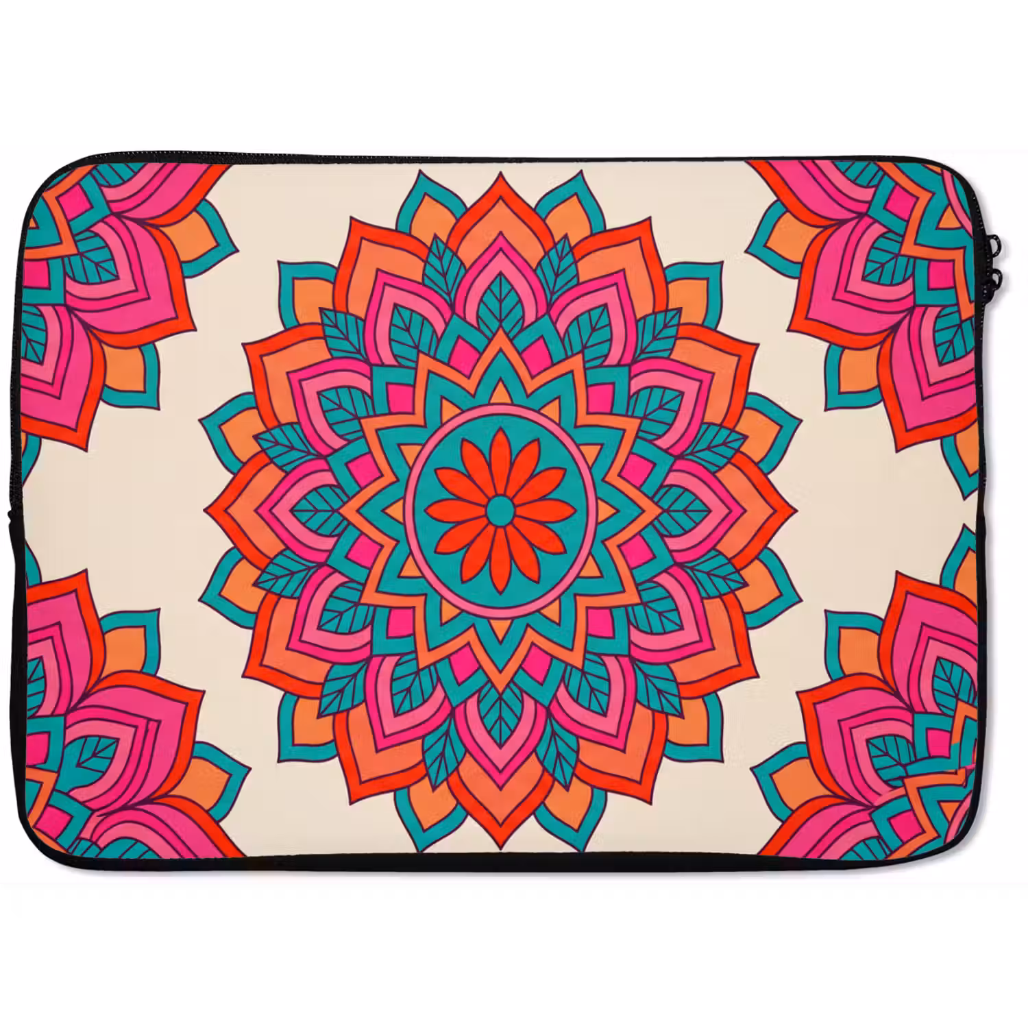 Mandala - Patroon - Abstract - Kleurrijk - Modern laptophoes neopreen klein -zkaufland3dotto