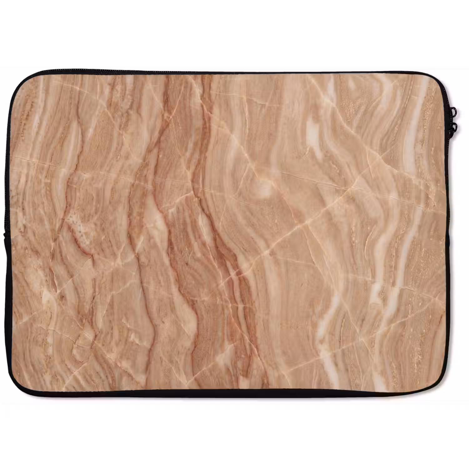 Marmer - Ader - Natuur - Abstract - Beige laptophoes neopreen klein -zkaufland3dotto