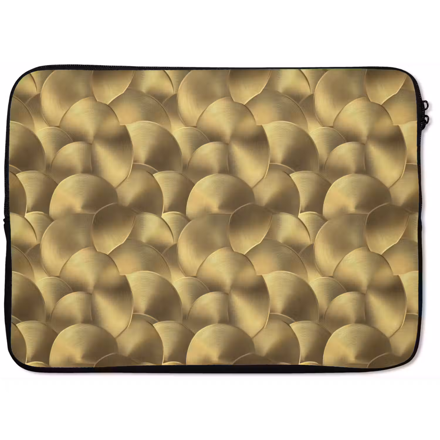 Modern - Cirkel - Goud laptophoes neopreen klein 279 -zkaufland3dotto