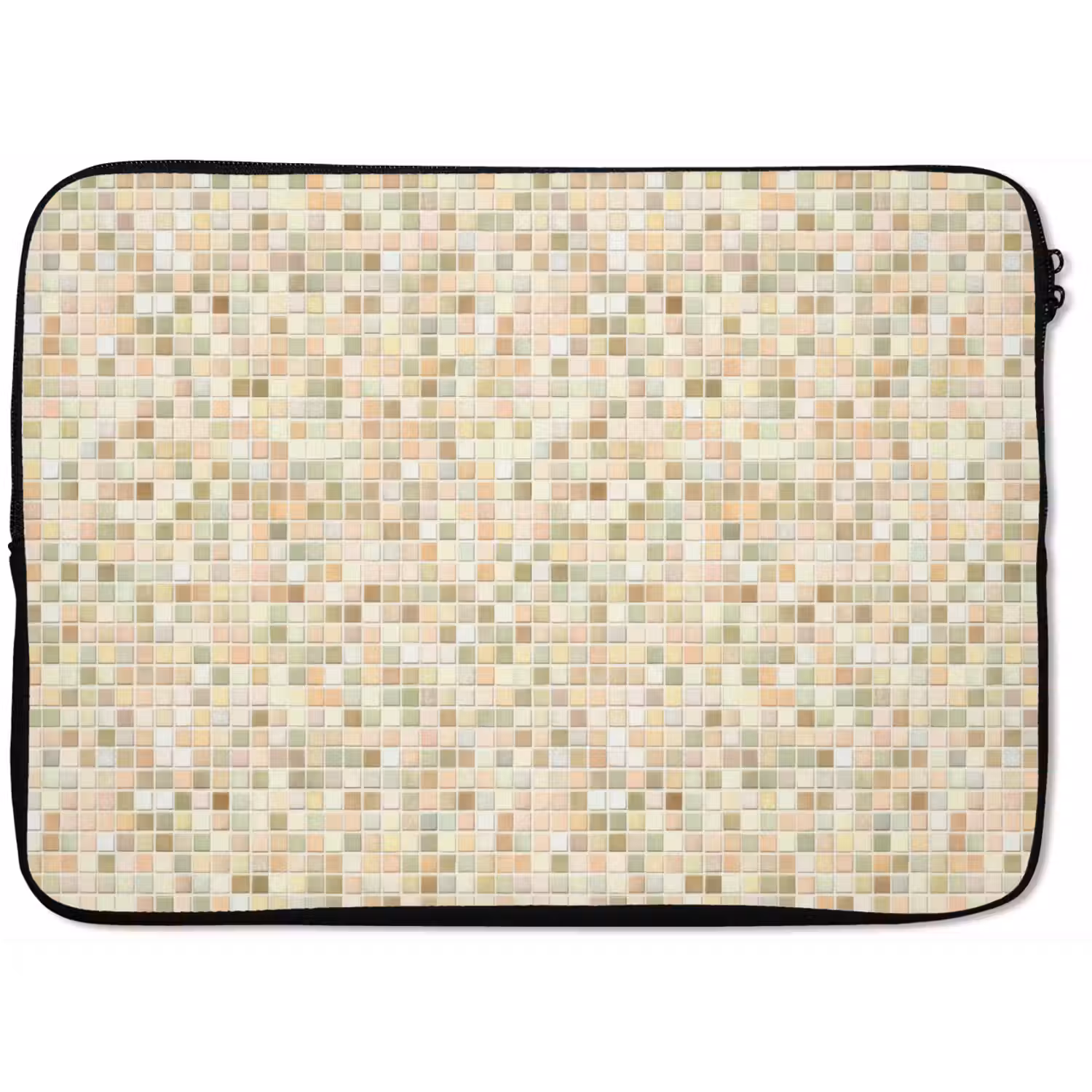 Mozaïek - Patroon - Beige laptophoes neopreen klein 279 -zkaufland3dotto