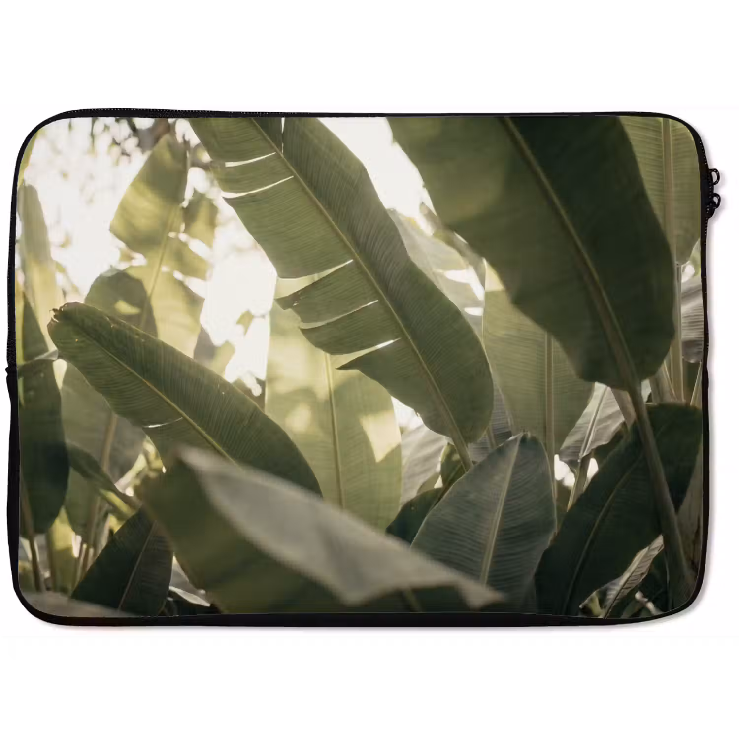 Natuur - Bladeren - Groen - Tropisch - Detail laptophoes neopreen klein -zkaufland3dotto