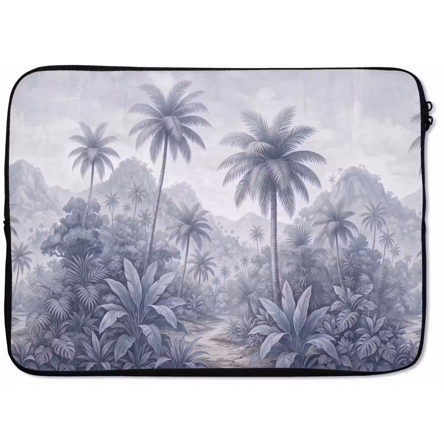 Natuur - Boom - Tropisch - Landschap - Blauw laptophoes neopreen klein -zkaufland3dotto
