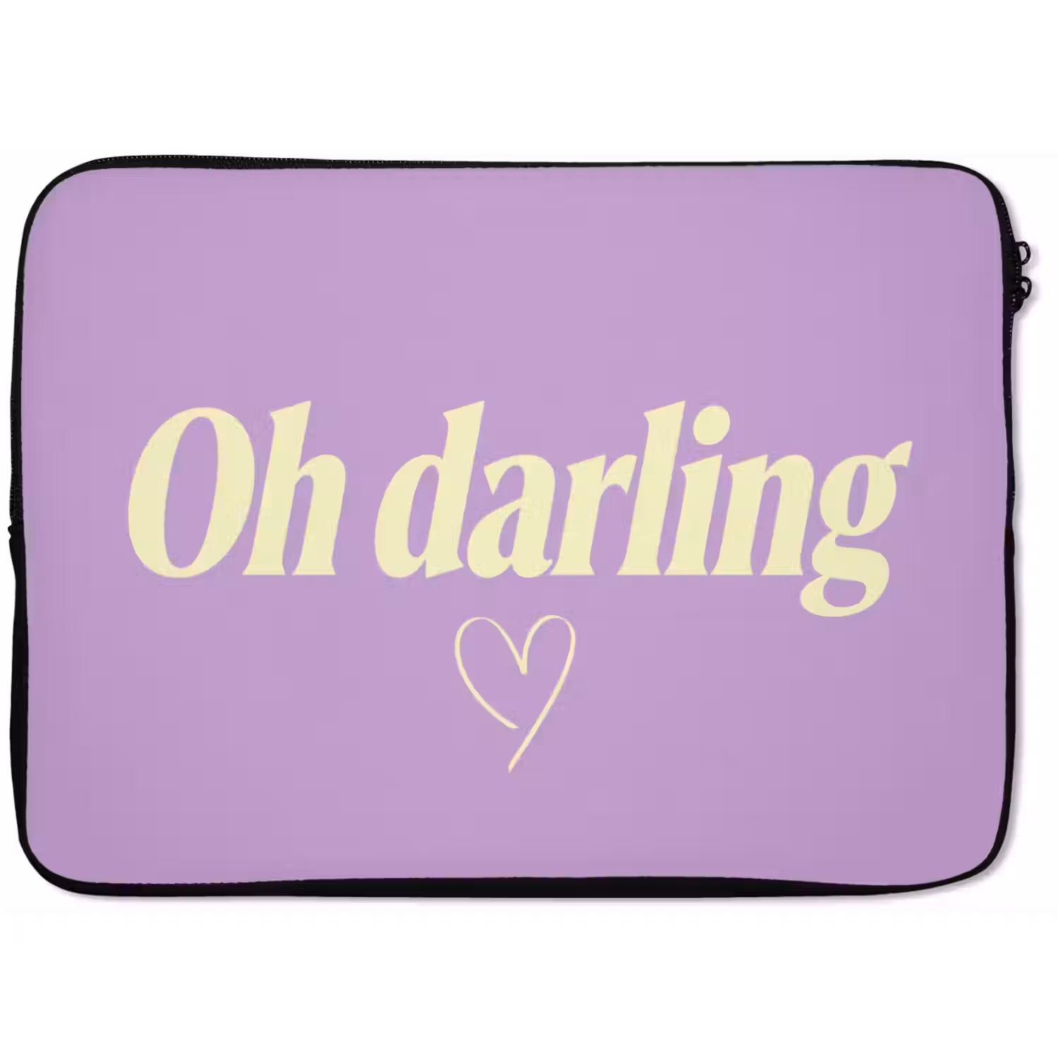 Oh darling - Hart - Paars laptophoes neopreen klein -zkaufland3dotto