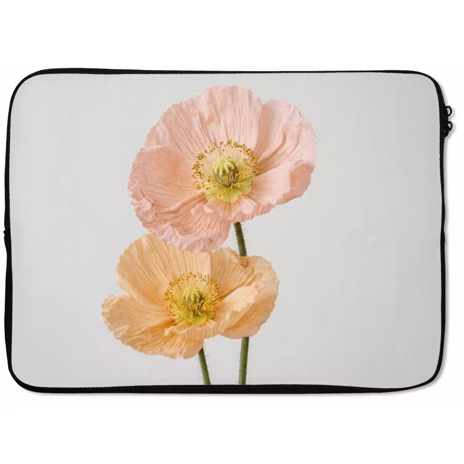 Papavers - Botanisch - Roze laptophoes neopreen klein -zkaufland3dotto