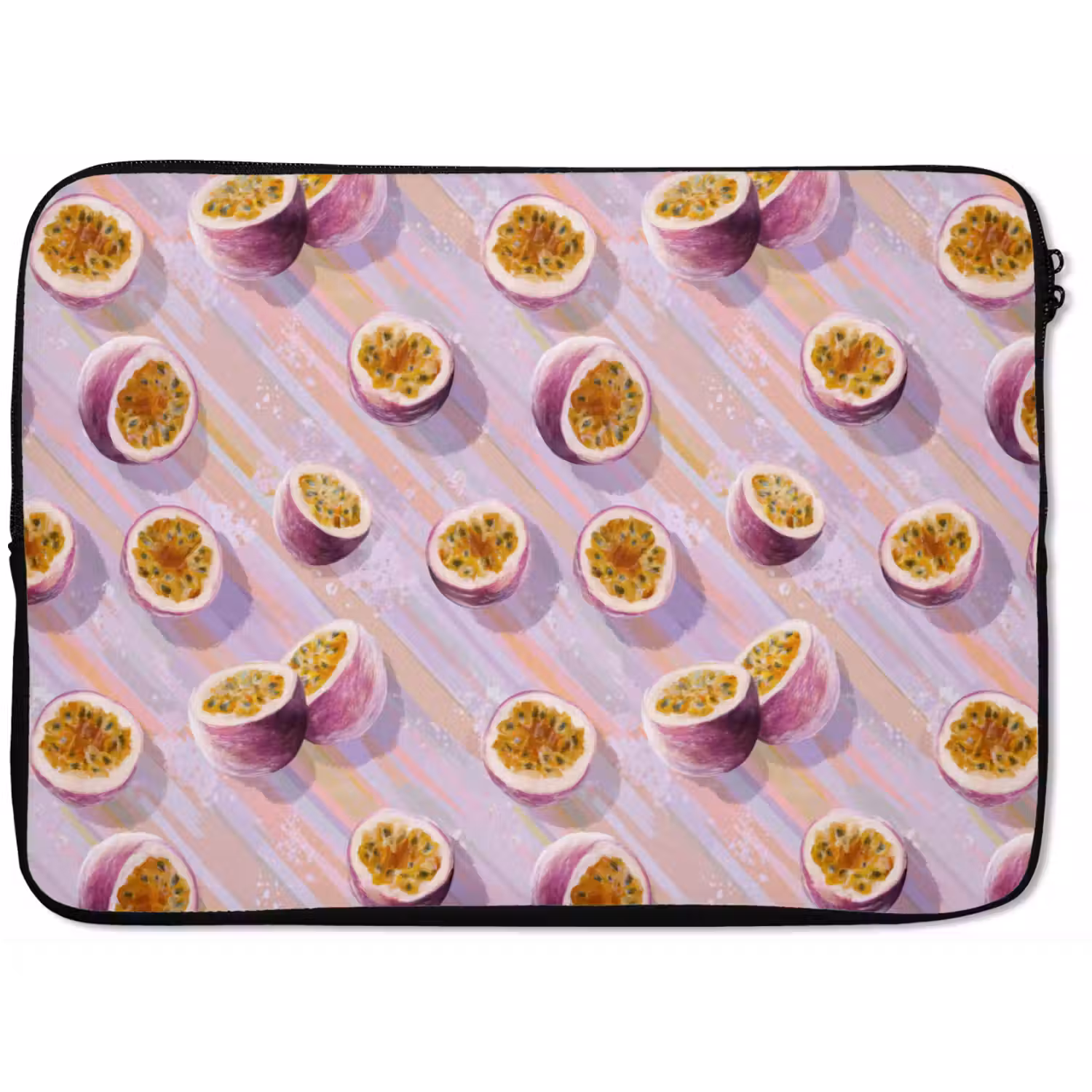 Passievrucht - Tropisch - Paars laptophoes neopreen klein 279 -zkaufland3dotto