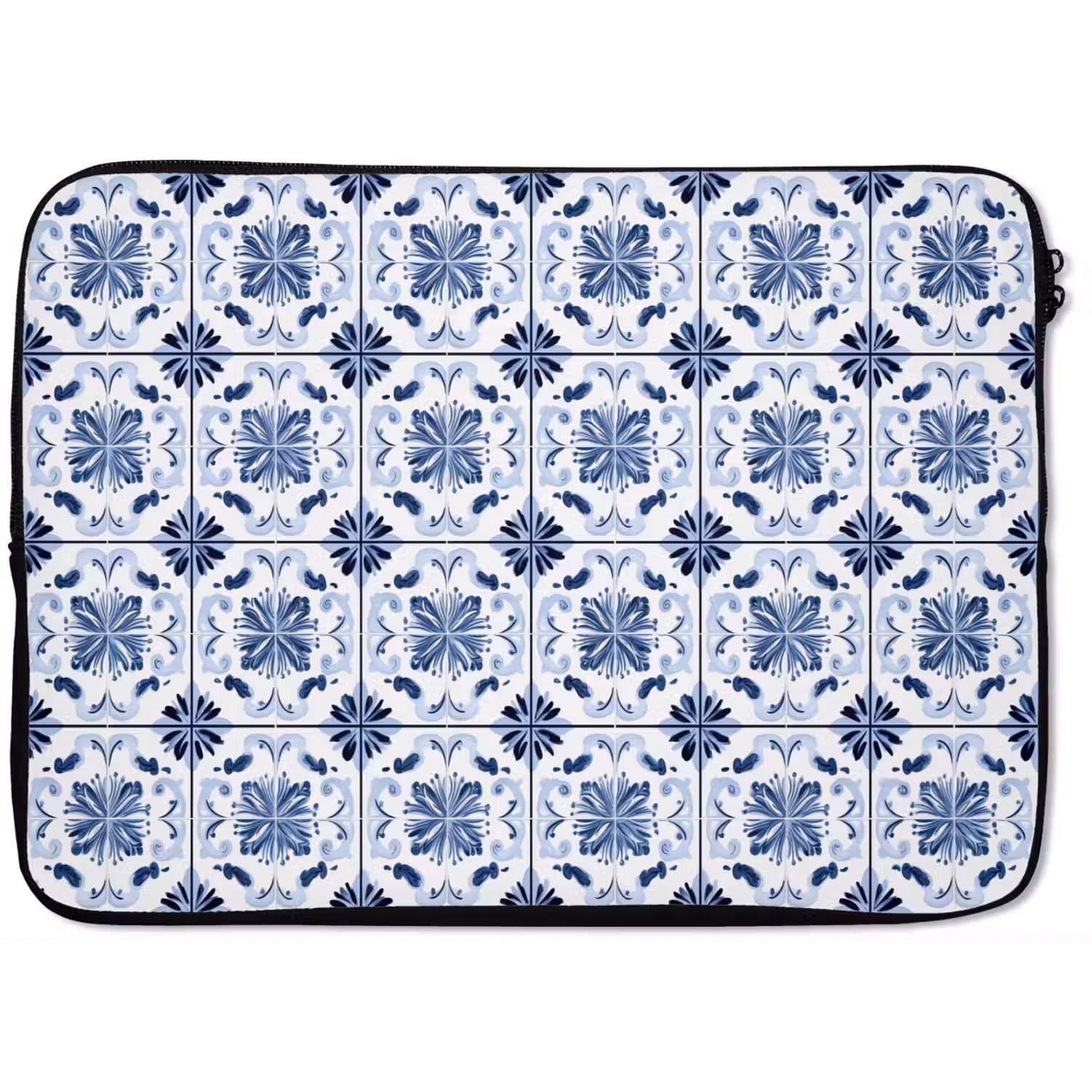Patroon - Tegel - Blauw laptophoes neopreen klein 279 -zkaufland3dotto