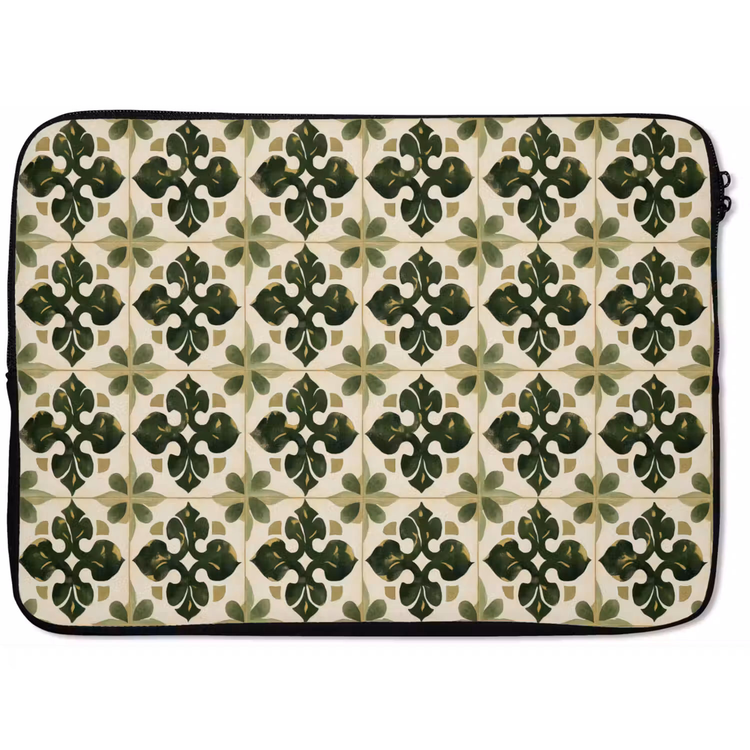 Patroon - Tegel - Groen laptophoes neopreen klein 279 -zkaufland3dotto