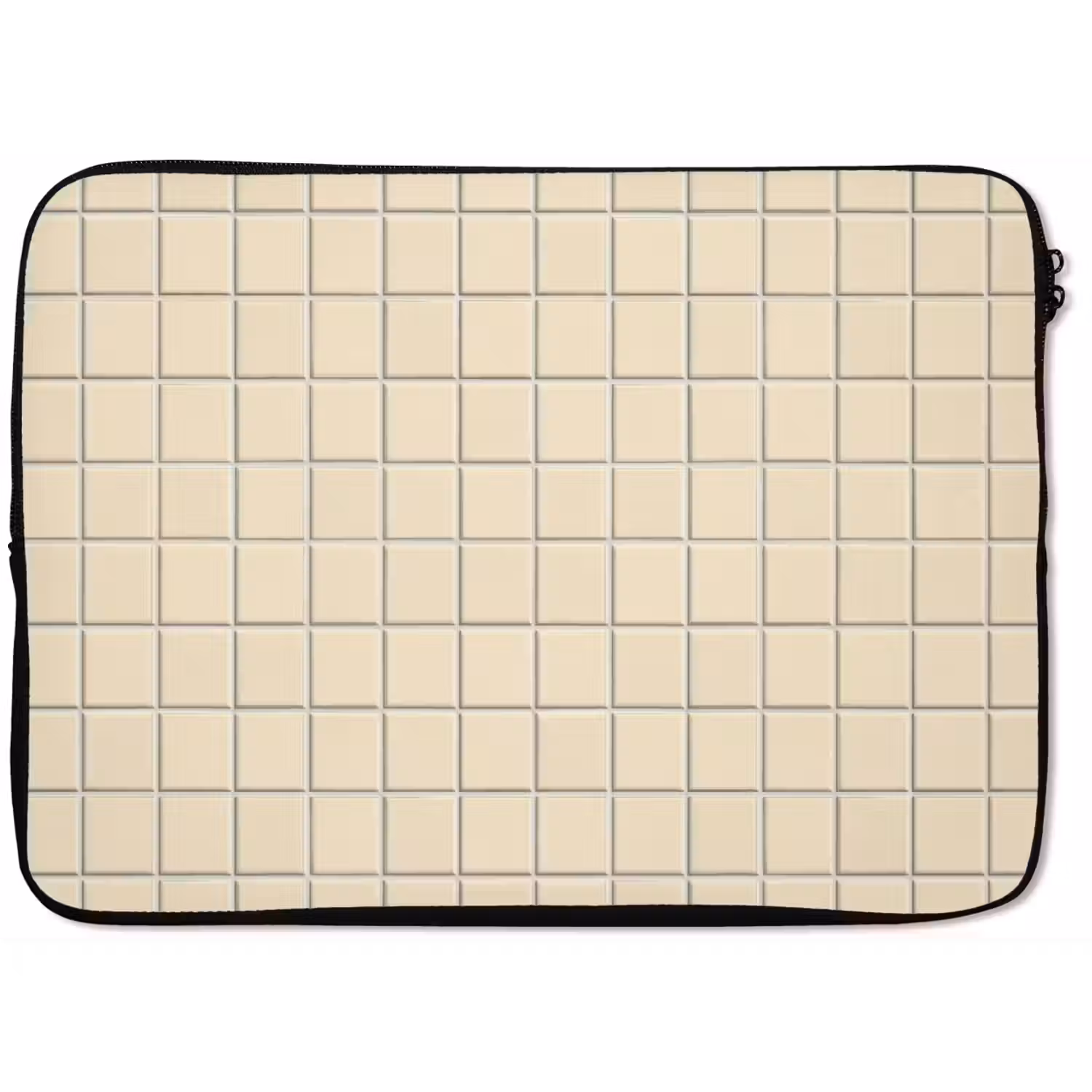 Patroon - Tegels - Gebroken - Wit laptophoes neopreen klein 279 -zkaufland3dotto