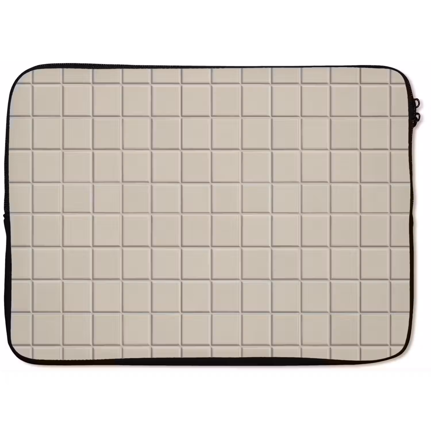 Patroon - Tegels - Taupe laptophoes neopreen klein 279 -zkaufland3dotto