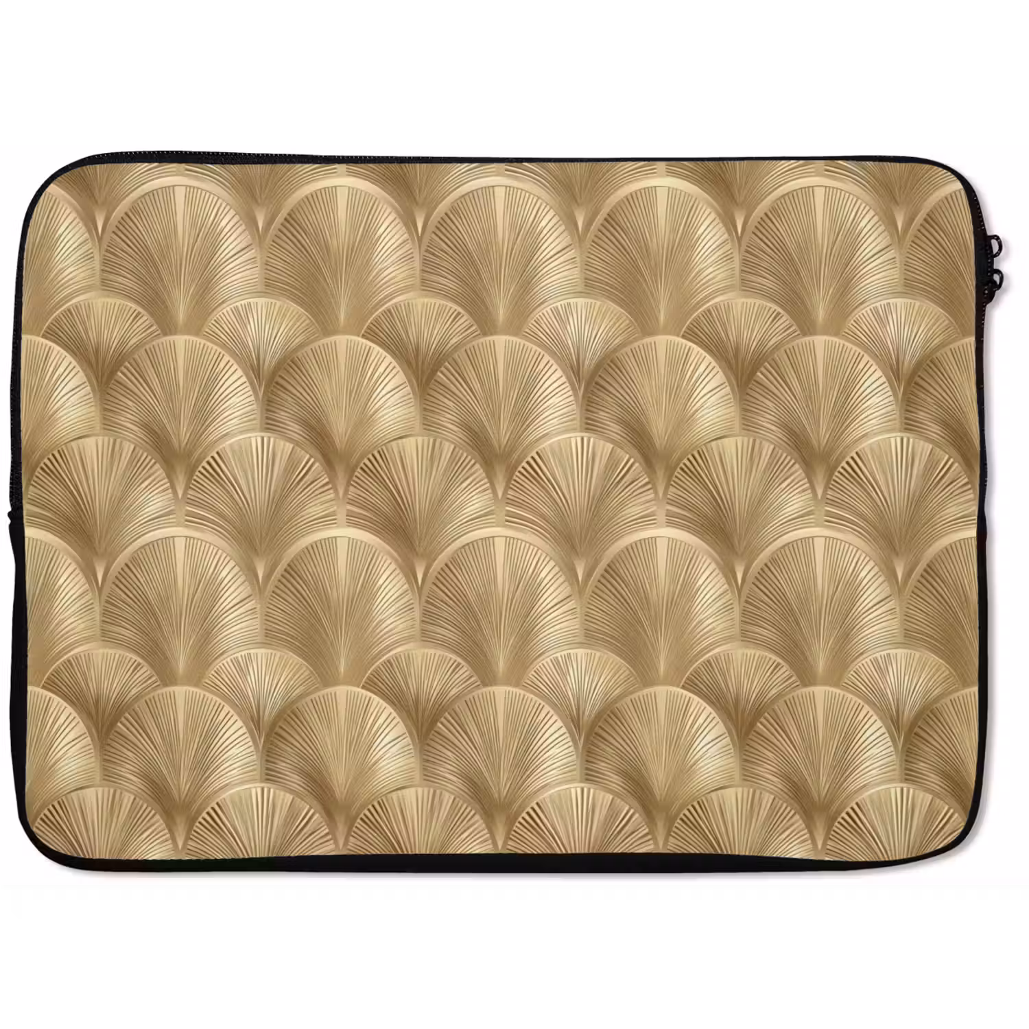 Patroon - Waaier - Goud laptophoes neopreen klein 279 -zkaufland3dotto