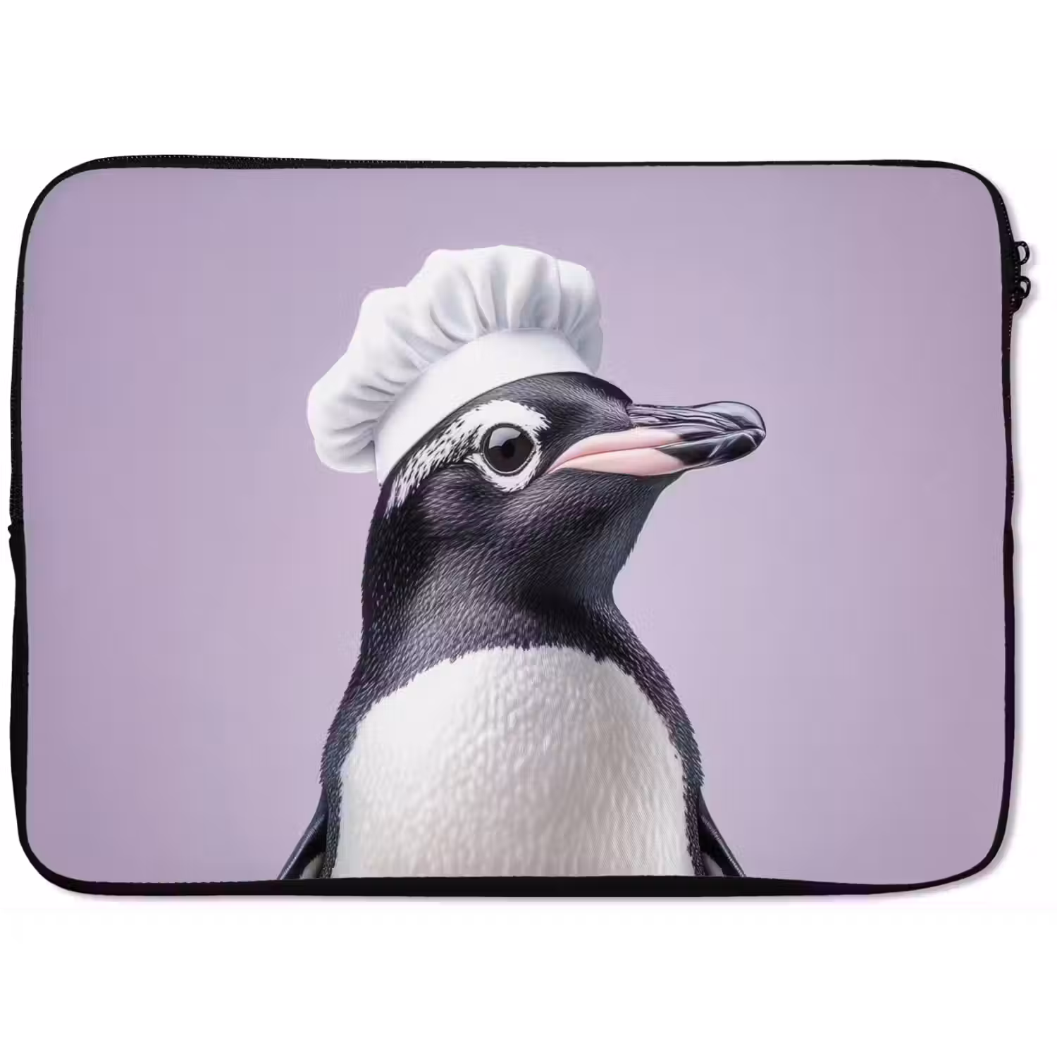 Pinguïn - Koksmuts - Lief - Paars laptophoes neopreen klein -zkaufland3dotto