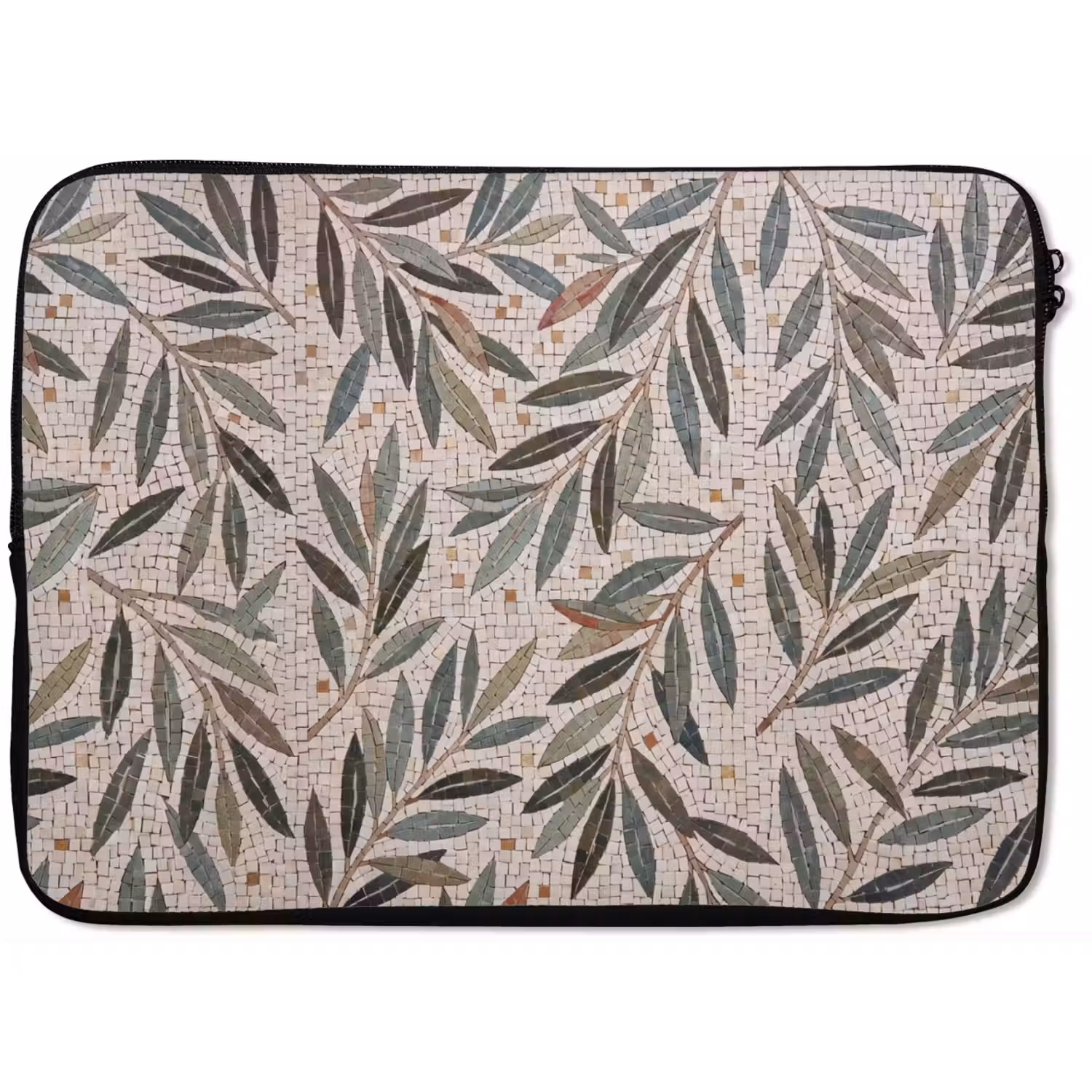 Plant - Blad - Mozaïek - Groen laptophoes neopreen klein -zkaufland3dotto