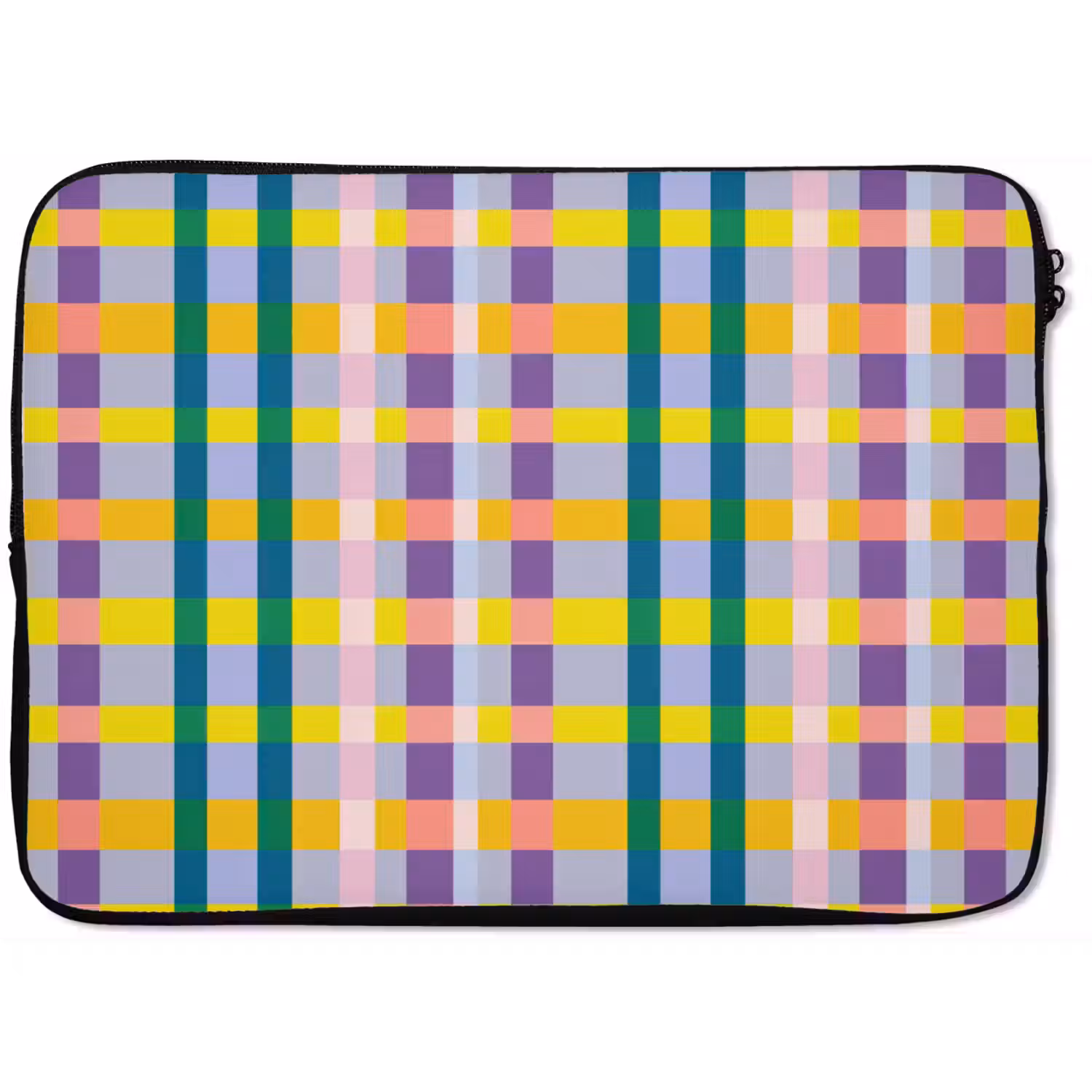 Ruit - Patroon - Kleurrijk laptophoes neopreen klein 279 -zkaufland3dotto