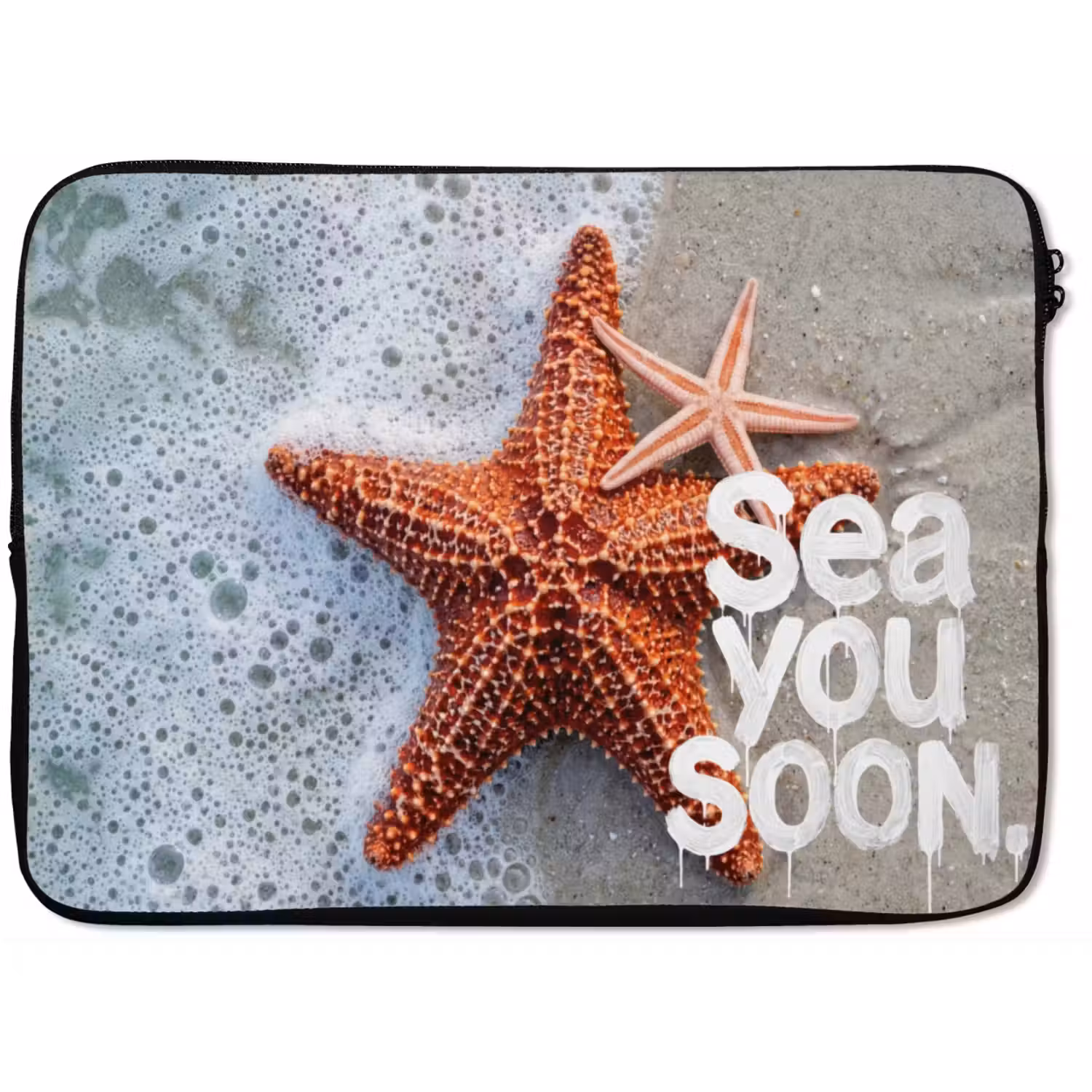 Sea you soon - Zeester - Zee laptophoes neopreen klein -zkaufland3dotto