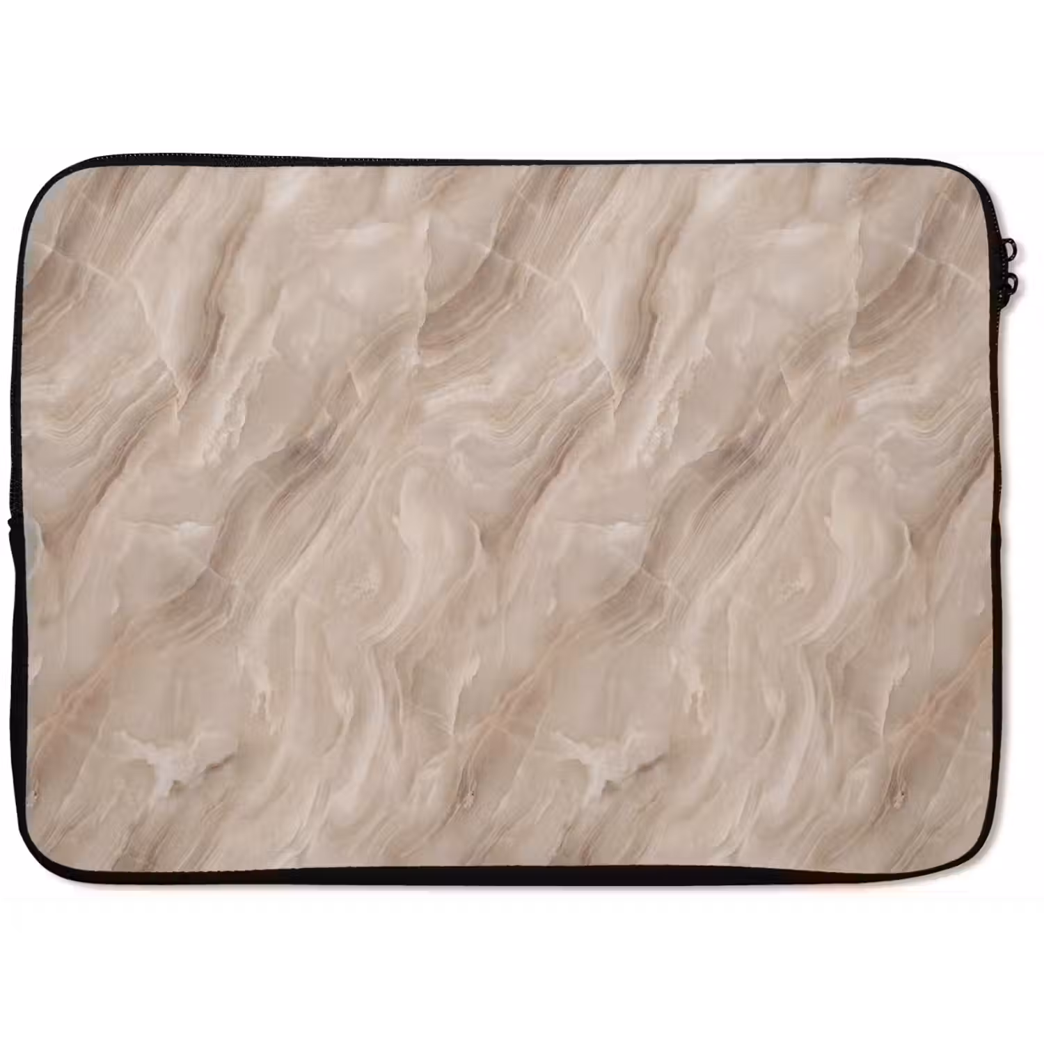 Steen - Golvend - Abstract - Beige laptophoes neopreen klein -zkaufland3dotto